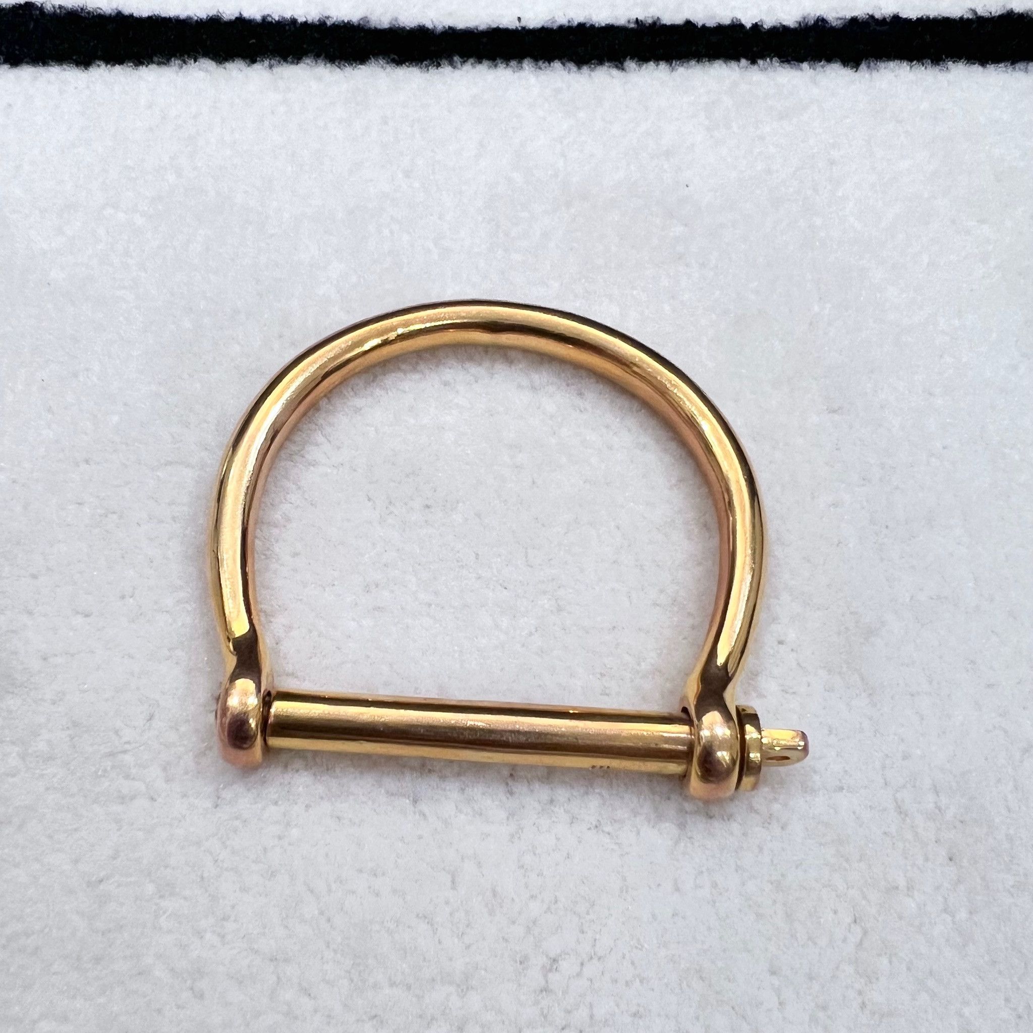 Miansai Miansai 18k Gold Plated Screw Cuff Bangle Bracelet Size ONE SIZE - 2 Thumbnail