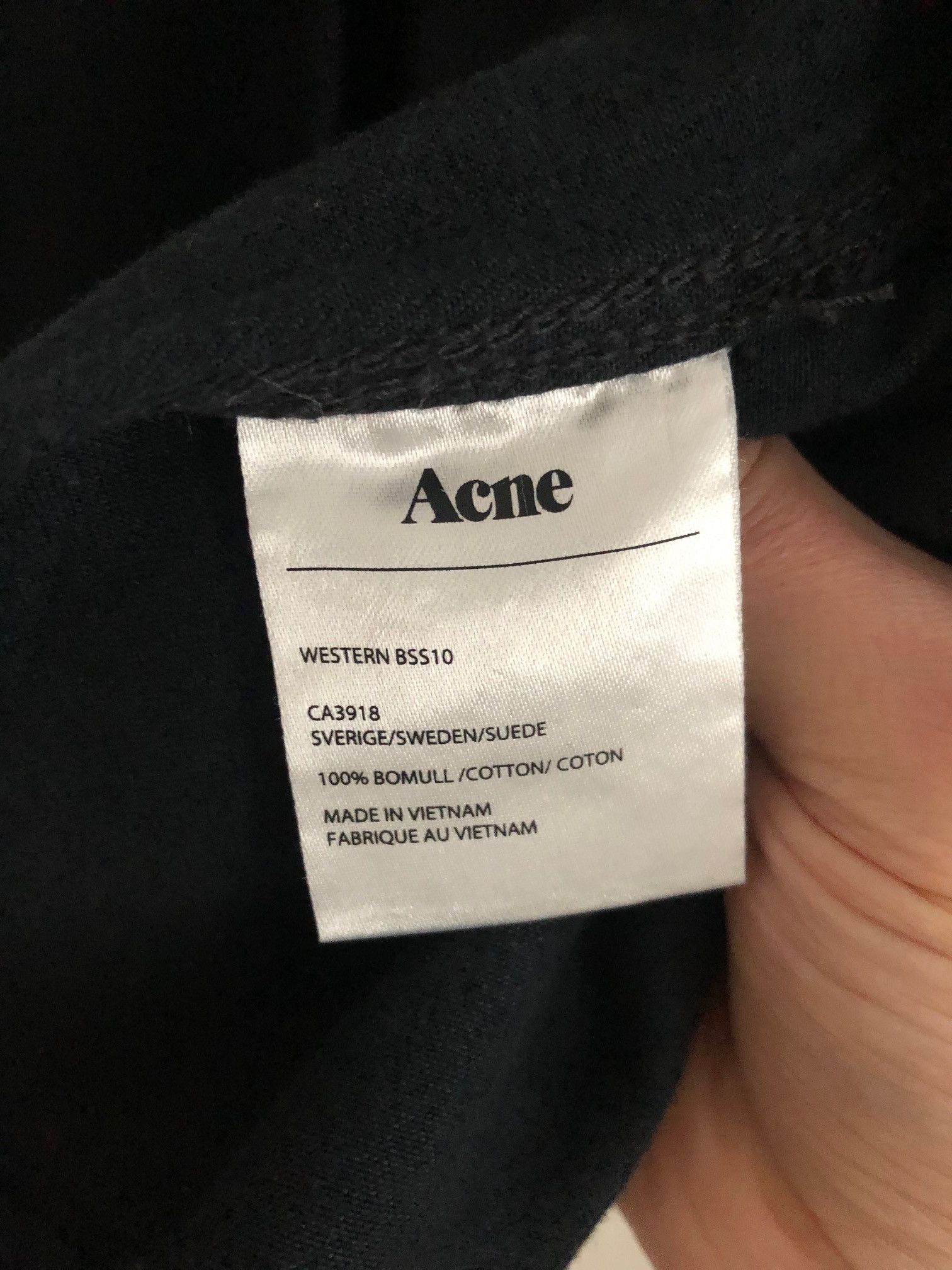 Acne Studios Acne Pop Classics Western black cotton jeans Shirt 48 M Size US M / EU 48-50 / 2 - 3 Thumbnail