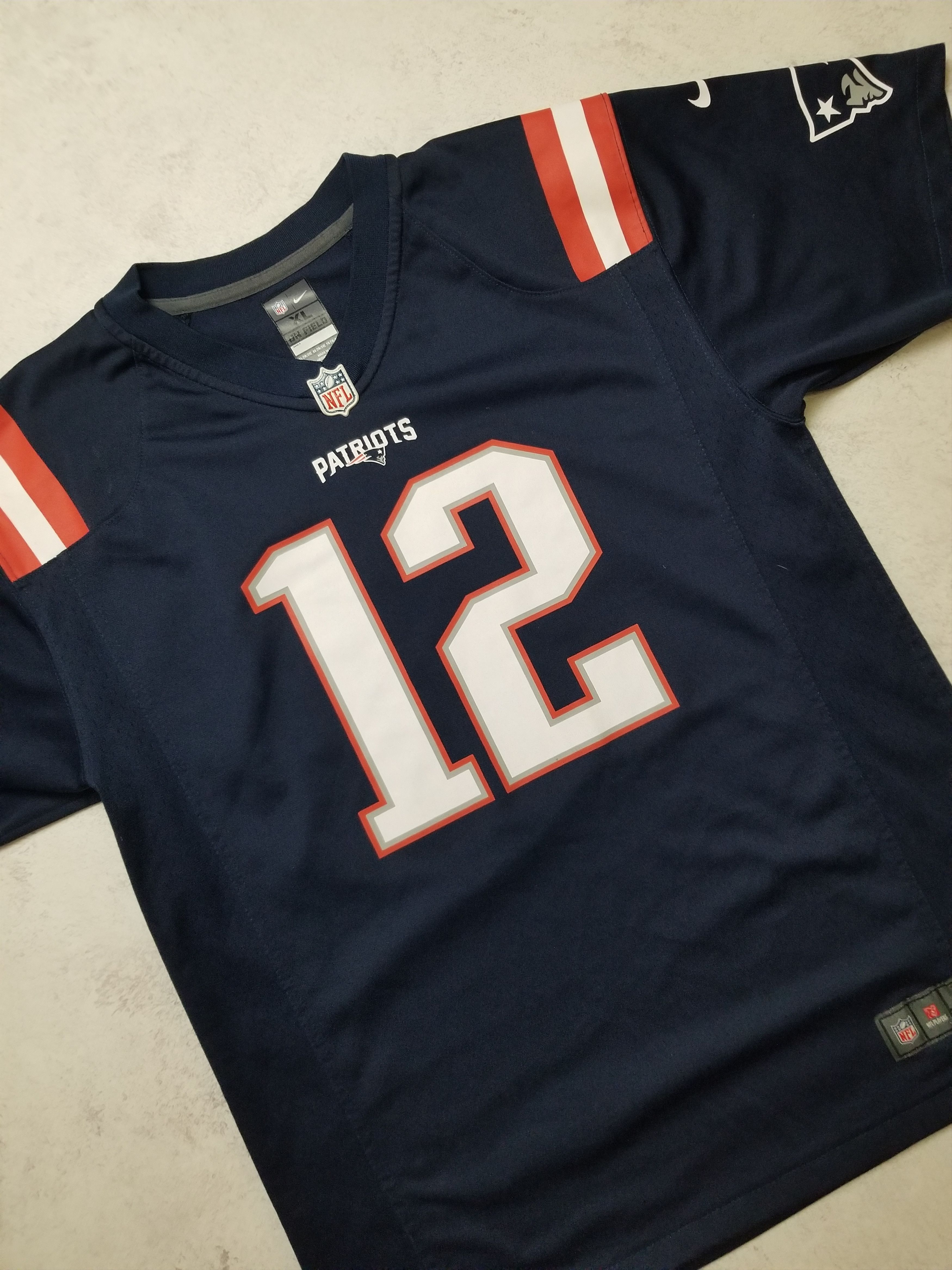 Nike Nike Tom Brady #12 New England Patriots NFL Jersey Youth XL Size US XS / EU 42 / 0 - 15 Thumbnail