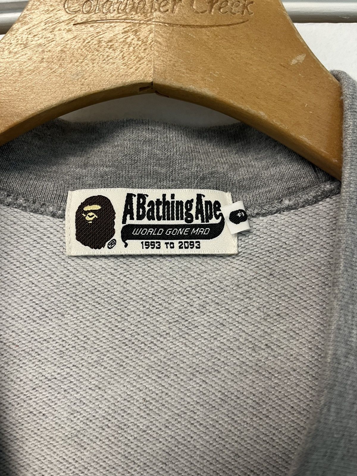 Bape Bape Ape Head Patch Gray Cardigan Size US L / EU 52-54 / 3 - 6 Thumbnail