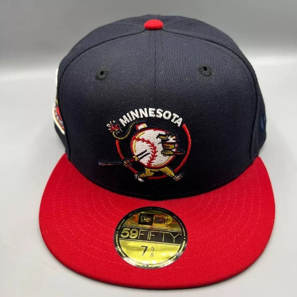 New Era Minnesota Twins Hat Men 7 5/8 59Fifty New Era Fitted Cap Size ONE SIZE - 3 Thumbnail