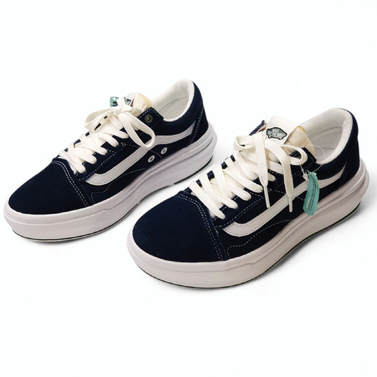 Vans EUC Vans Old Skool Dress Blues Sneakers Platform Sz. 8M/9.5W Size US 8 / EU 41 - 1 Thumbnail
