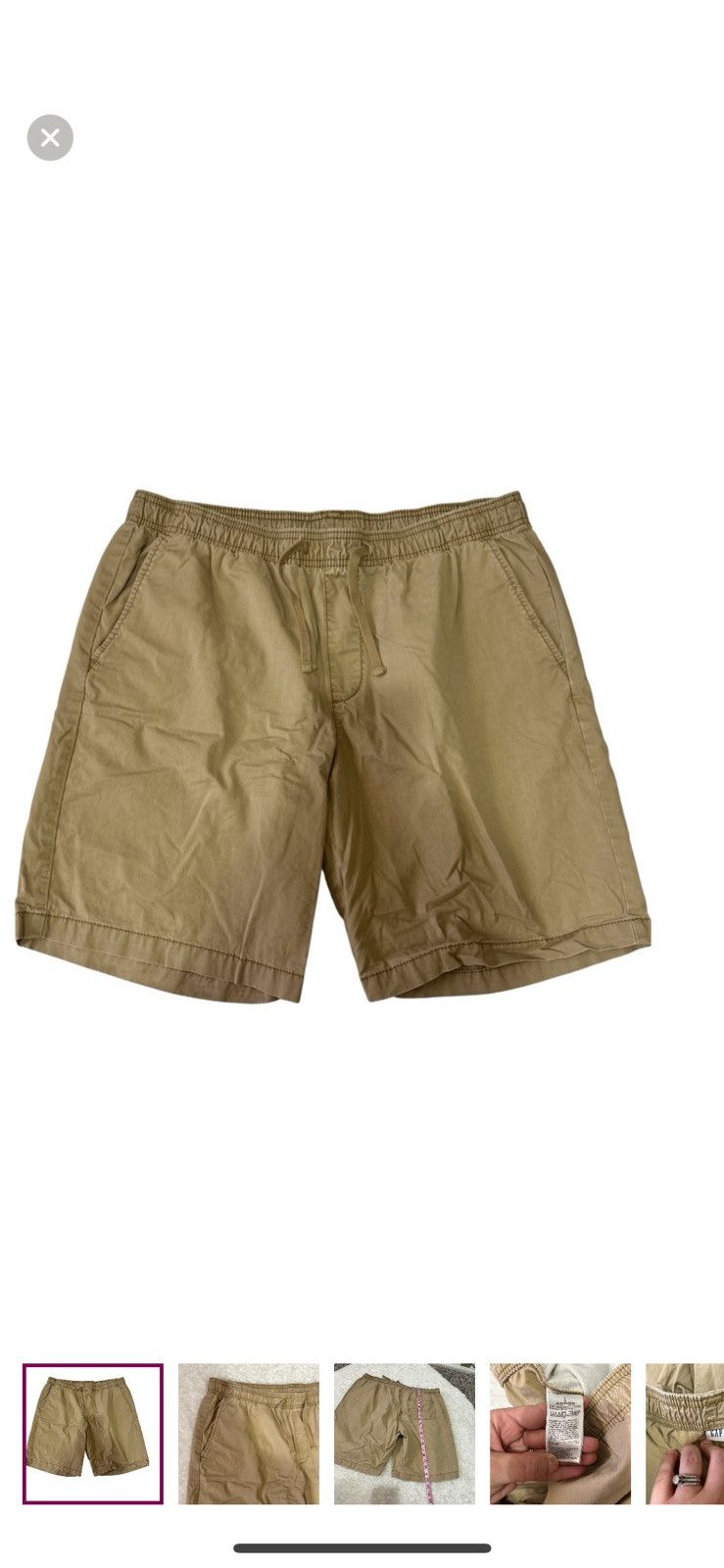 Gap Gap large pull on khaki shorts Size US 36 / EU 52 - 1 Thumbnail