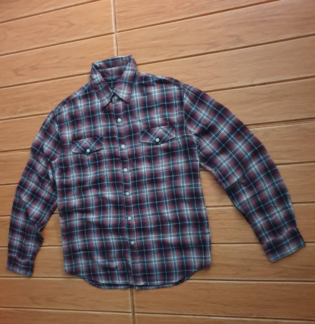 Japanese Brand 💥Bicol Bird checkered red flannel shirt Size US M / EU 48-50 / 2 - 5 Thumbnail