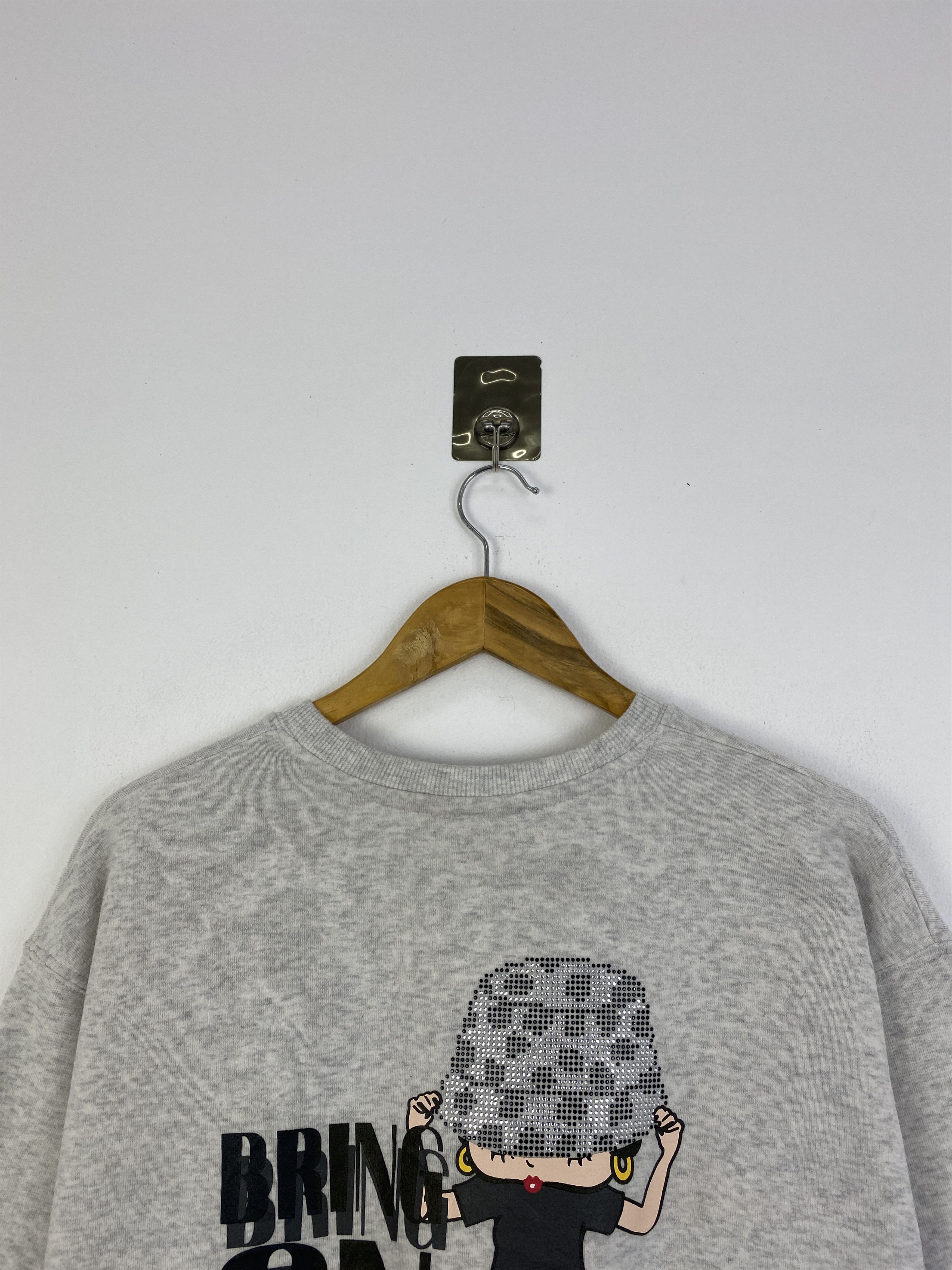 Vintage Vintage Betty Boop Backhit Pullover Sweatshirt SH0056 Size US M / EU 48-50 / 2 - 2 Thumbnail