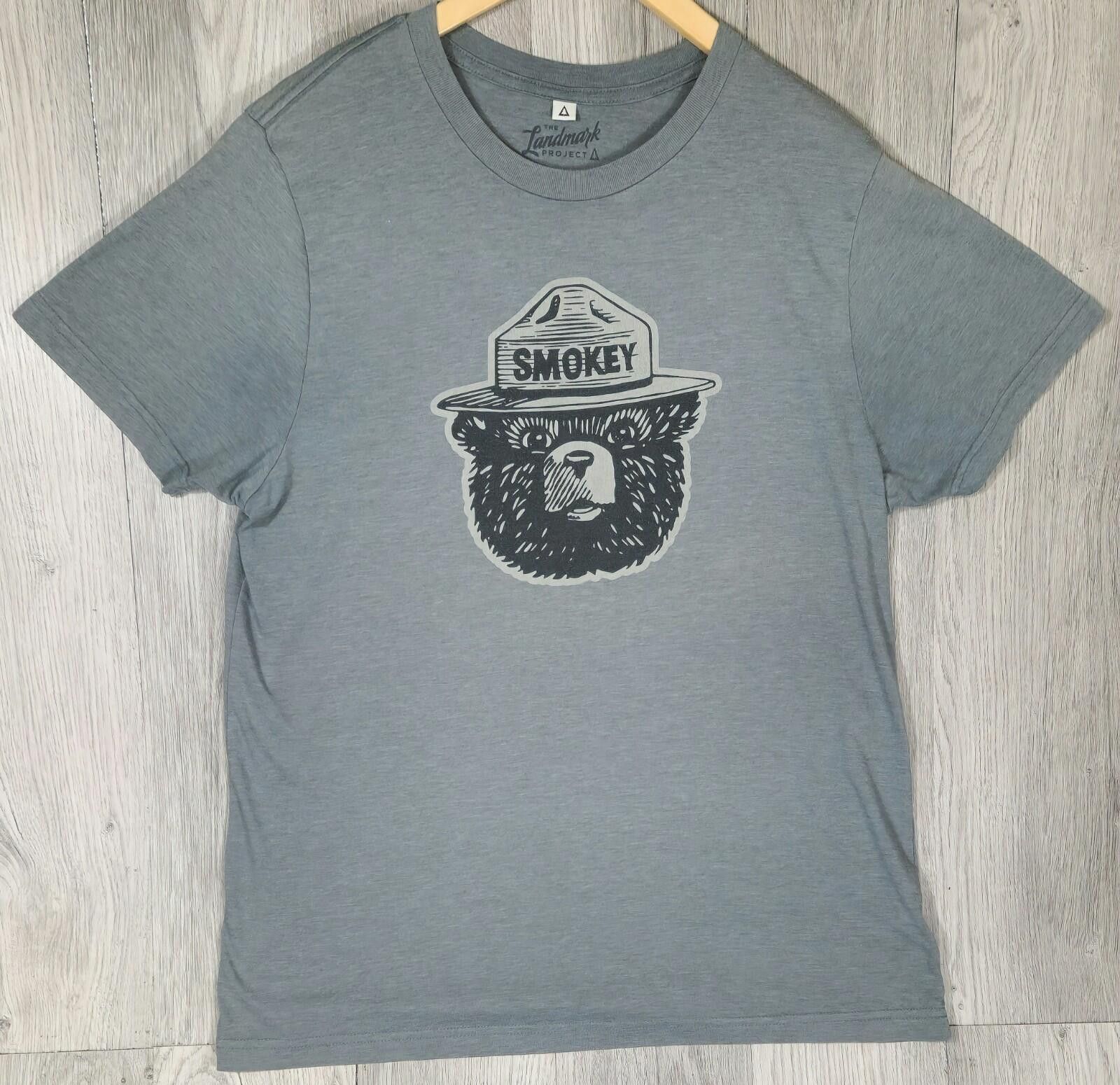 Other The Landmark Project Smokey Bear Men’s Tshirt Size L Gray #7 Size US L / EU 52-54 / 3 - 1 Thumbnail