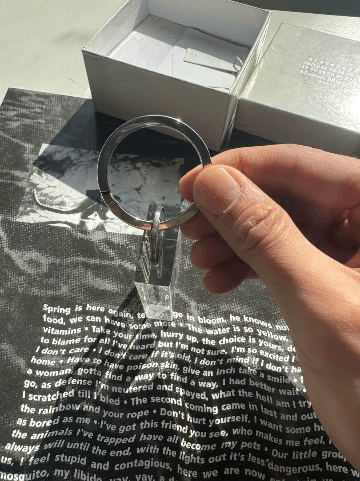 Maison Margiela Maison Margiela Crystal Key Keychain Size ONE SIZE - 3 Thumbnail