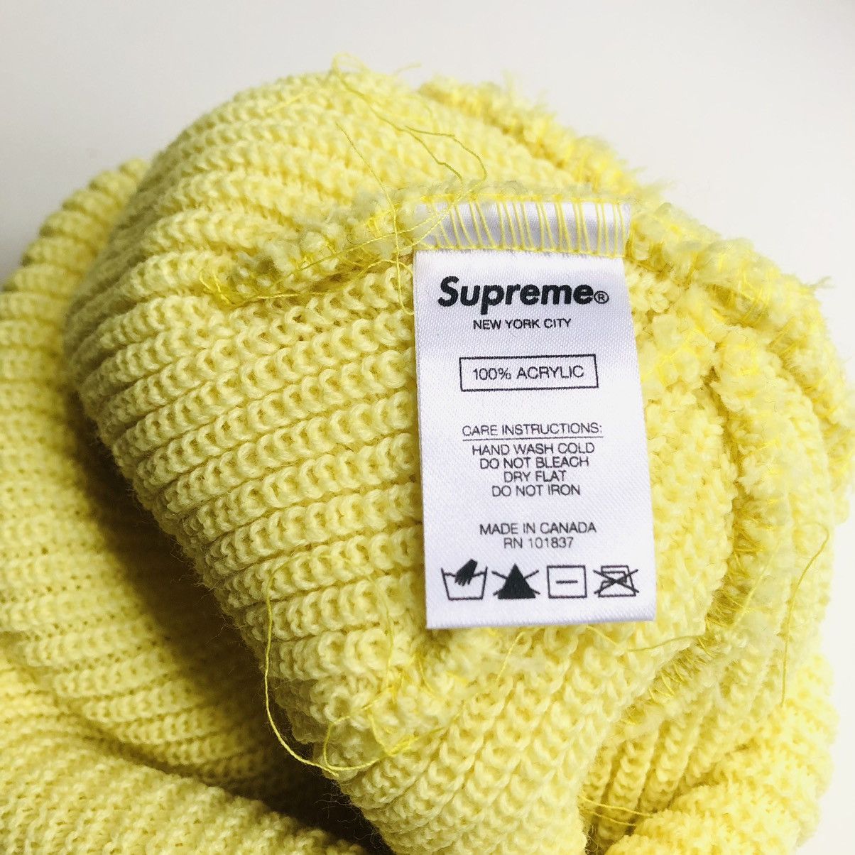 Supreme Supreme BLANK Loose Gauge Beanie Lite Lime Size ONE SIZE - 3 Thumbnail