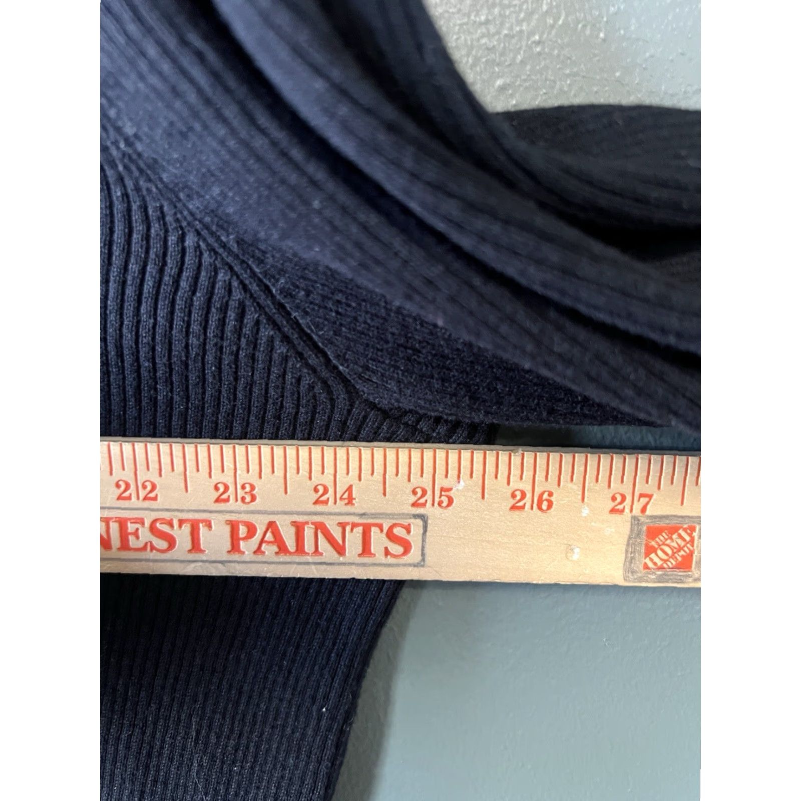 Ralph Lauren Lauren Ralph Lauren Womens Pullover Sweatshirt Black 3X Cotton Ribbed Size 3X Plus Sweatshirt Womens Black 3X Lauren Ralph Lauren Size XXL / US 16-18 / IT 52-54 - 4 Thumbnail