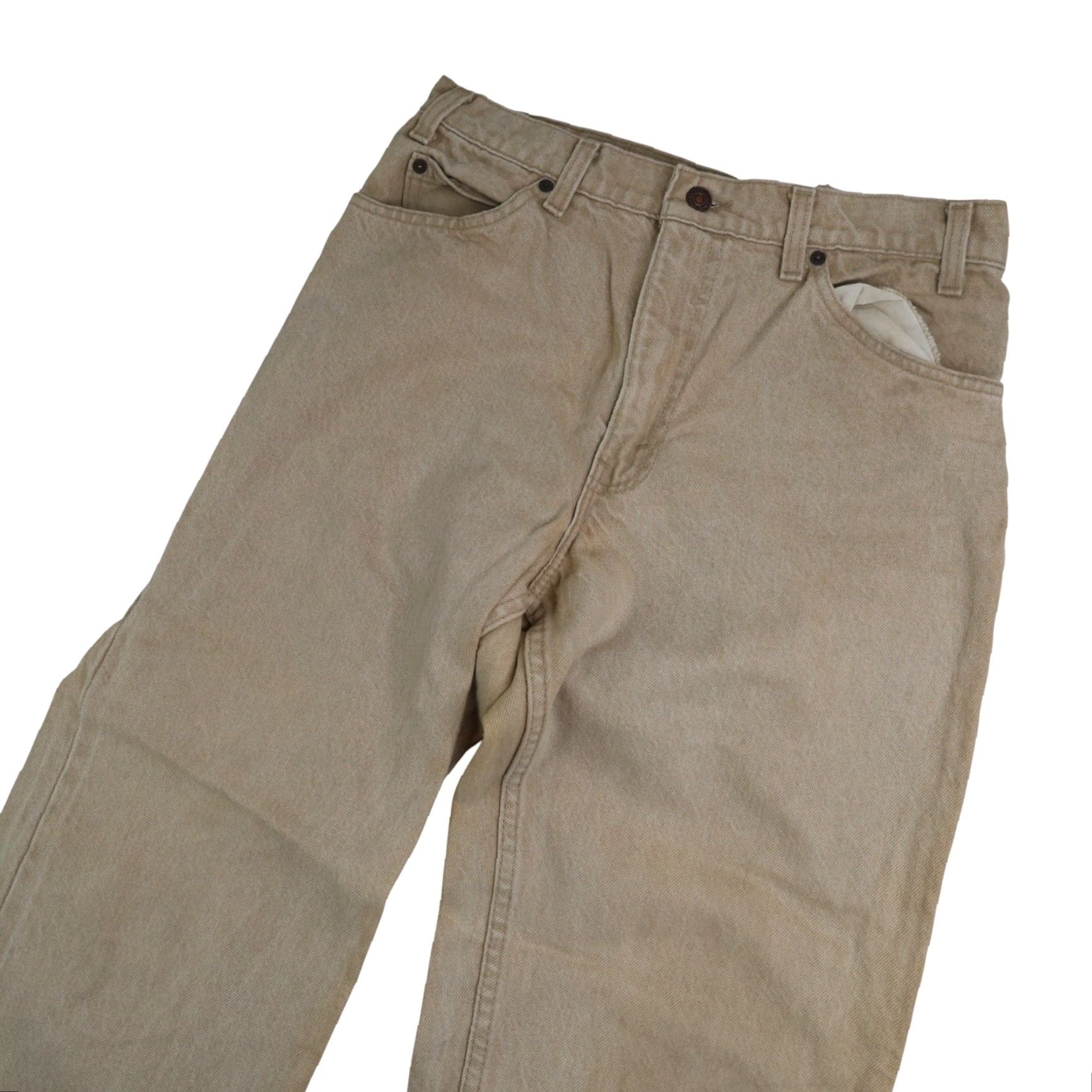 Levi's VINTAGE Levi's 550 Denim Jeans Tan 32x30 Mens Orange Tab Jeans Tan Jeans Mens 550 Vintage Levi's 550 Orange Tab Denim Jeans Tan 32x30 Mens Size US 32 / EU 48 - 2 Thumbnail