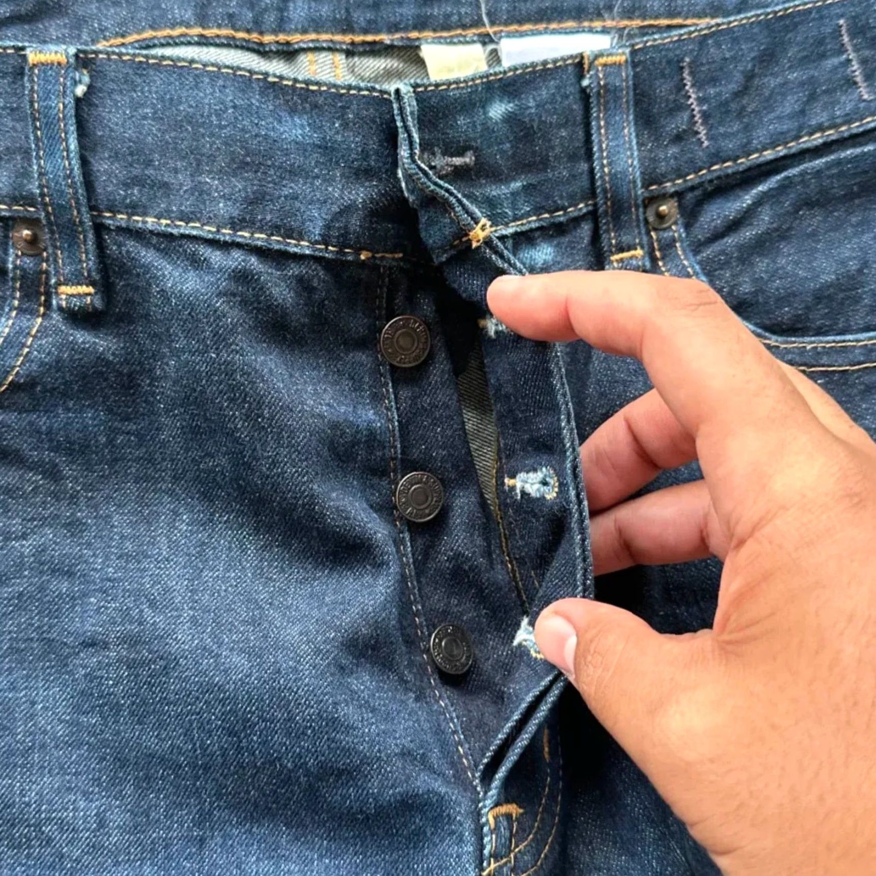 Vintage Denim & Supply Ralph Lauren Jeans Slim Fit Selvedge Denim 36x27 Blue Men Regular Straight Denim & Supply Ralph Lauren Jeans 36 27 Mens Size US 36 / EU 52 - 3 Thumbnail