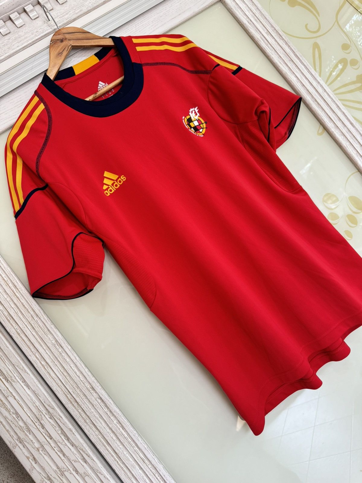 Adidas × Vintage Spain 2009-2010 Player Issue Soccer Training Jersey Football Size US L / EU 52-54 / 3 - 3 Thumbnail