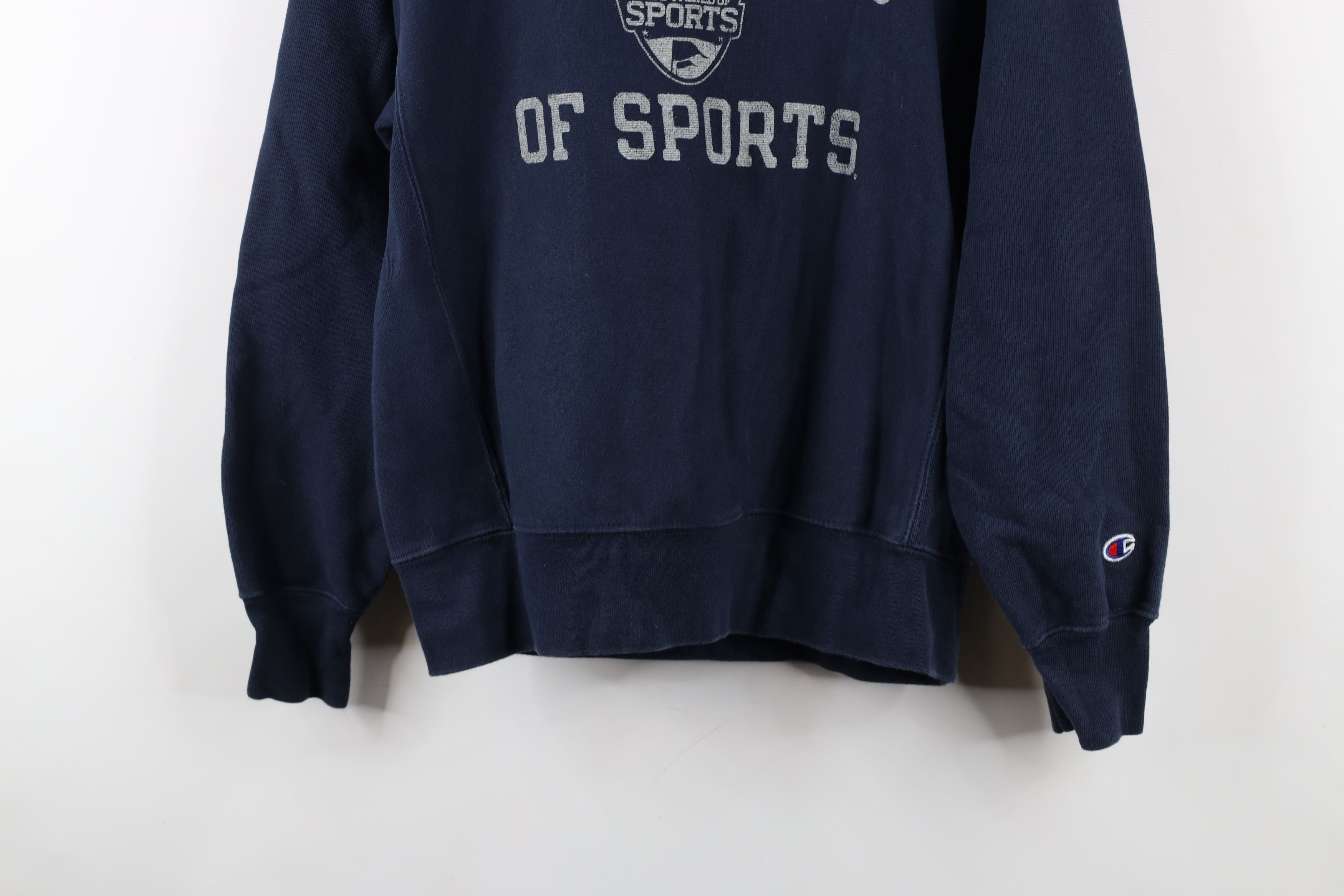 Champion × Vintage Vintage 90s Y2K Champion Reverse Weave Sweatshirt Blue Size US S / EU 44-46 / 1 - 3 Thumbnail