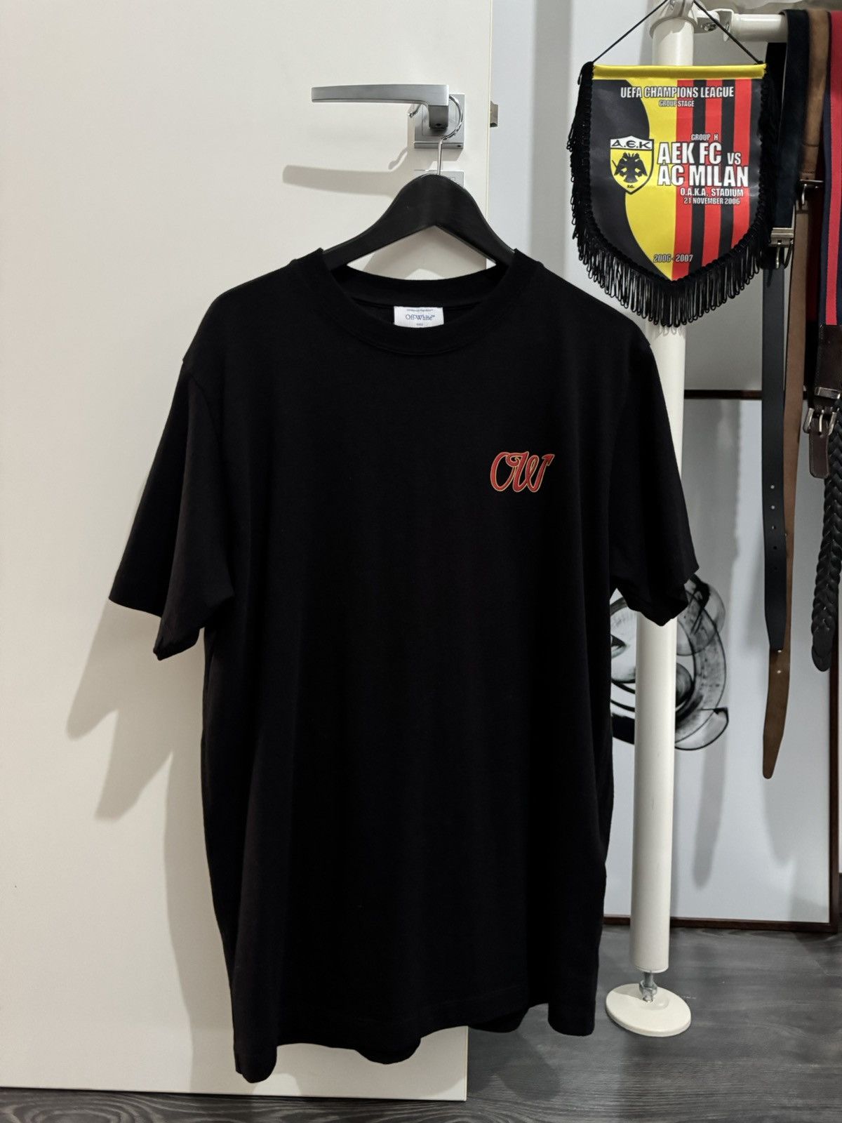 Off-White AC MILAN✖️OFF-WHITE - LOGO TSHIRT - 125 years anniversary Size US L / EU 52-54 / 3 - 10 Thumbnail