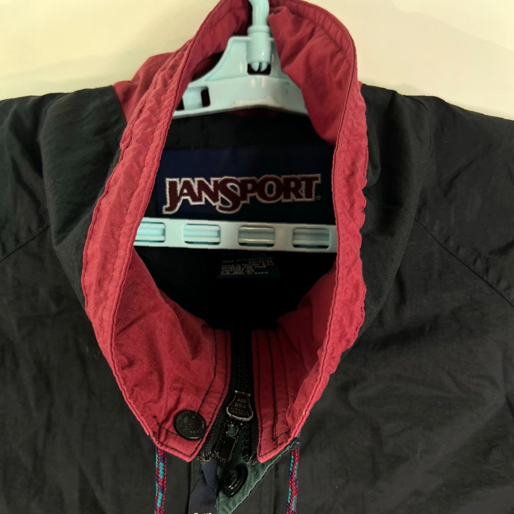 Jansport VINTAGE JANSPORT Windbreaker Jacket Mens Size M 100% Nylon Full Zip Black 90s Theme Clothing Size US M / EU 48-50 / 2 - 3 Thumbnail
