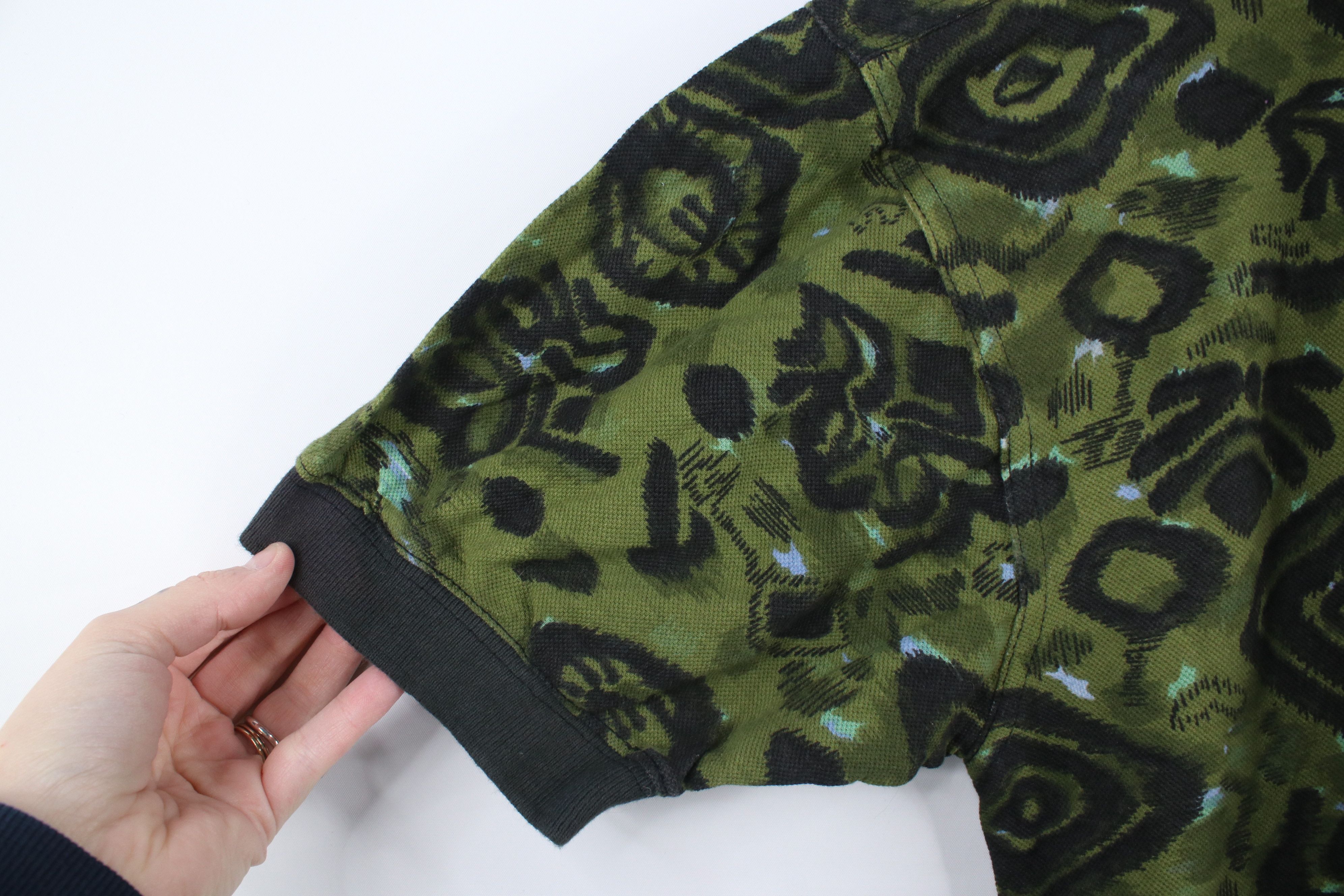 Vintage Vintage 90s Streetwear Baggy Abstract Collared Polo Shirt Size US L / EU 52-54 / 3 - 6 Thumbnail