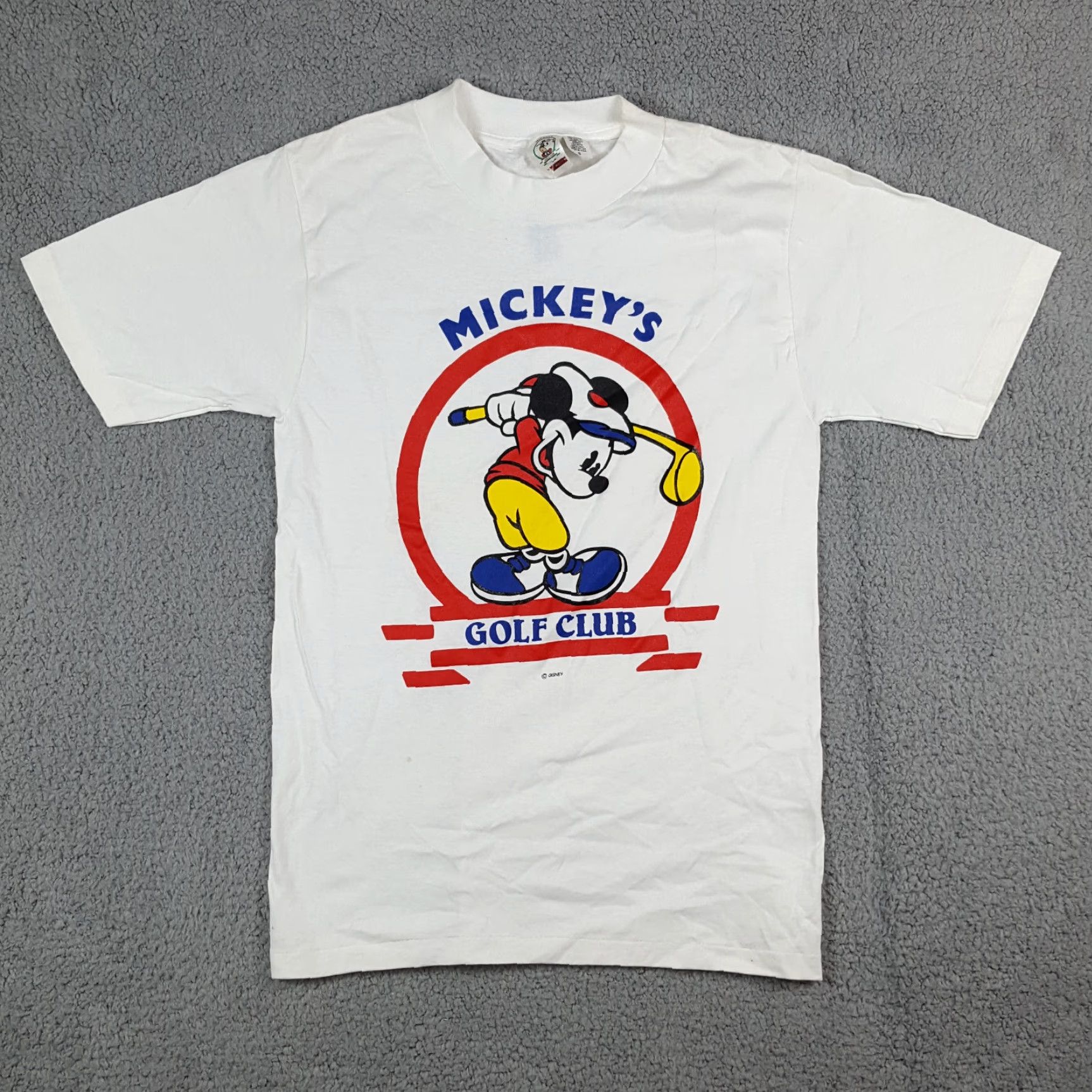 Disney VINTAGE Mickey's Golf Club 90s Disney Cartoon T-Shirt Men Small White Retro Golf Y2K Size US S / EU 44-46 / 1 - 5 Thumbnail