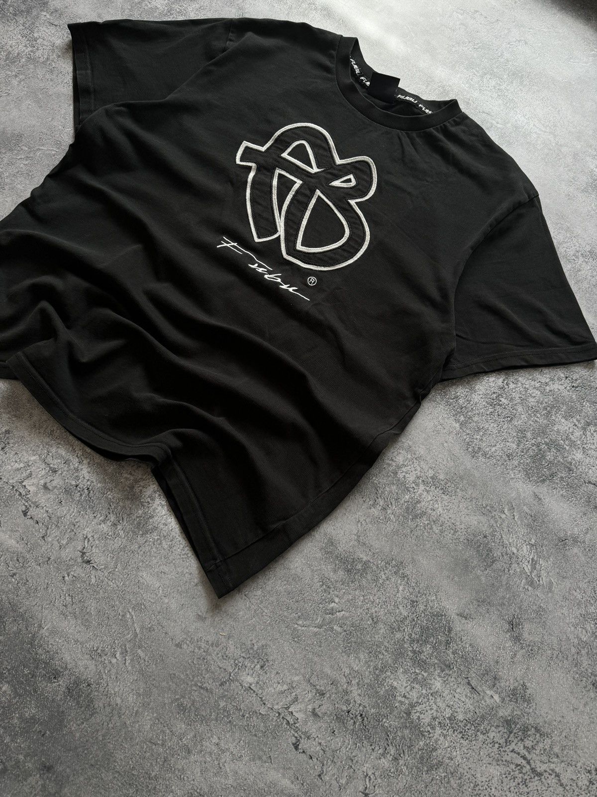 Fubu × Vintage Fubu Big Logo Black T-Shirt Size US M / EU 48-50 / 2 - 2 Thumbnail