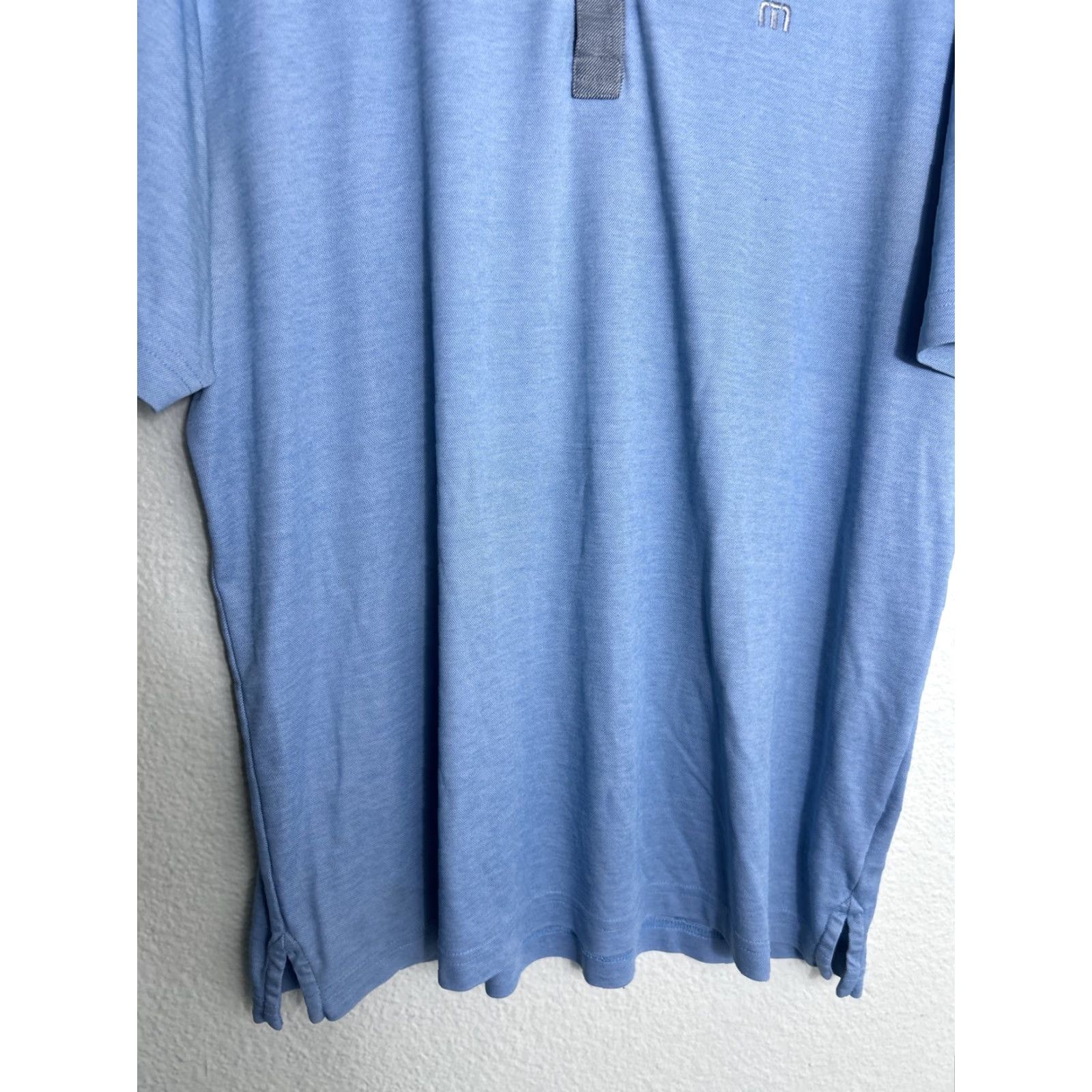 TravisMathew Travis Mathew Polo Shirt Short Sleeve Golf XL Mens Gray Blue Size US XL / EU 56 / 4 - 5 Thumbnail