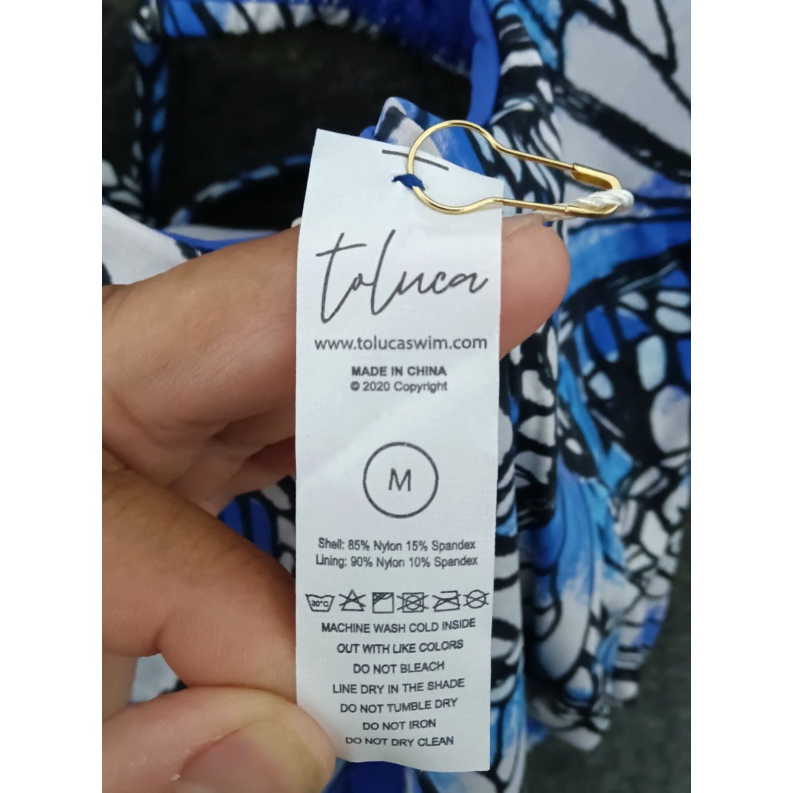 Triangl Toluca One Piece Swimsuit Multicolor Triangle Waist Wrap Open Tummy Size M Women Size ONE SIZE - 5 Thumbnail
