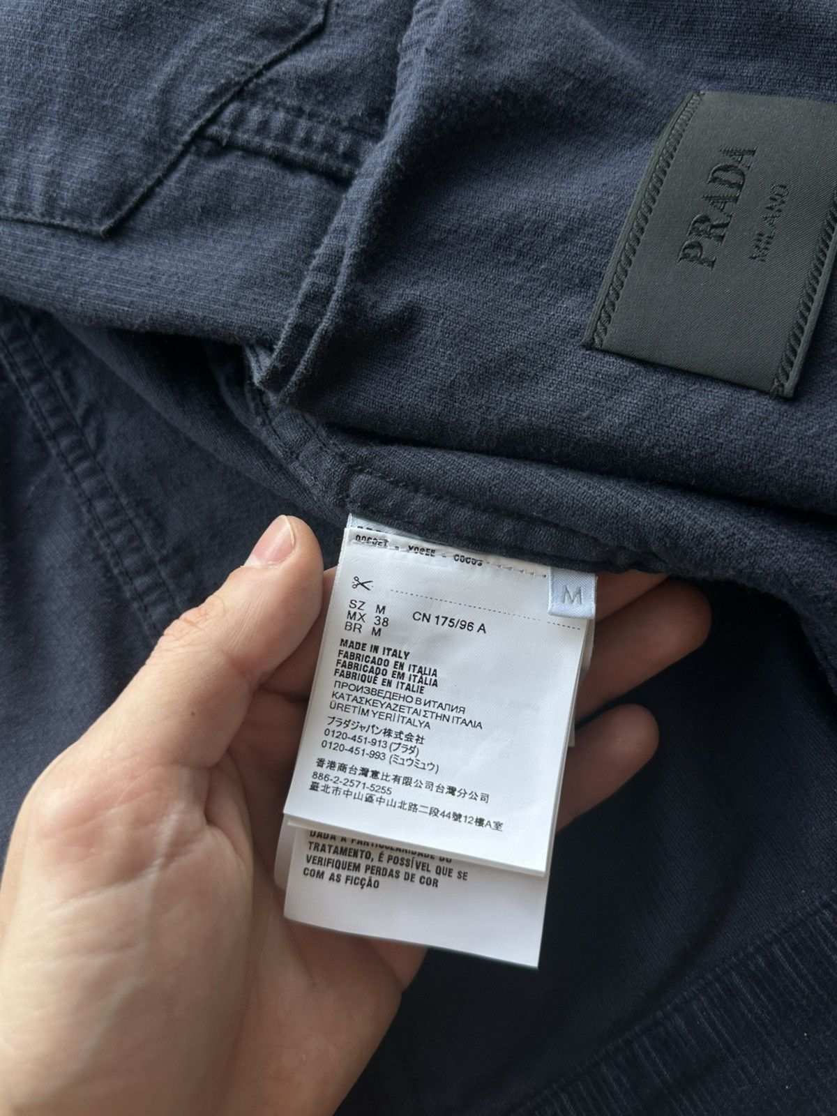 Prada Prada Navy Corduroy Trucker Jacket Size US M / EU 48-50 / 2 - 8 Thumbnail