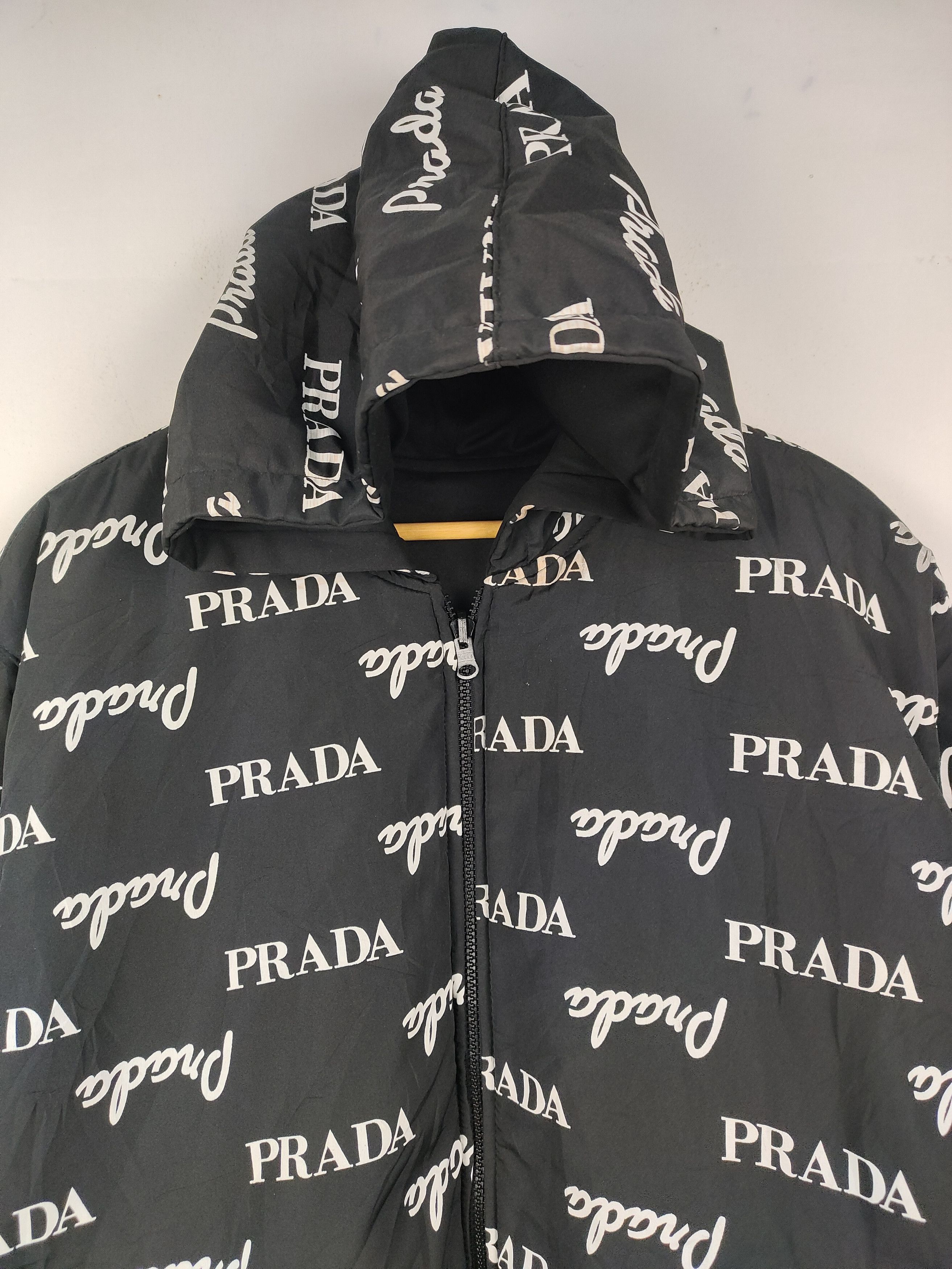Prada Vintage Prada Reversible Zipper Hoodie Jacket Size US XL / EU 56 / 4 - 3 Thumbnail