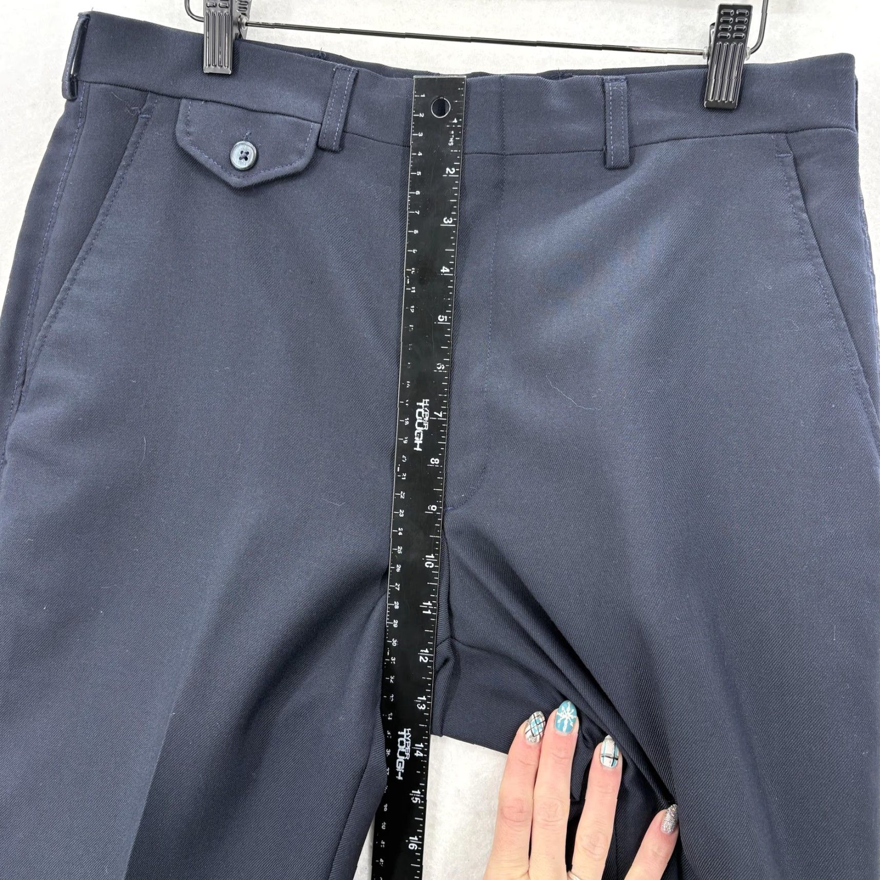Levi's VINTAGE Levis Dress Pants Mens 32x32 Blue Tailored Classics Straight Leg 90s Levi's Tailored Classics Mens Dress Pants 90s Blue Straight Leg Size US 32 / EU 48 - 7 Thumbnail
