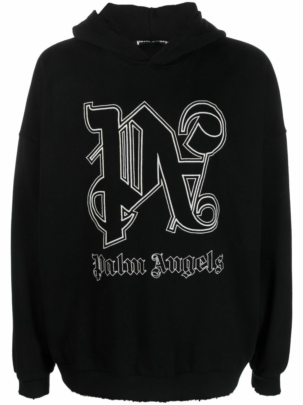 Palm Angels o1y0325 Logo Hoodie in Black Size US XS / EU 42 / 0 - 1 Thumbnail