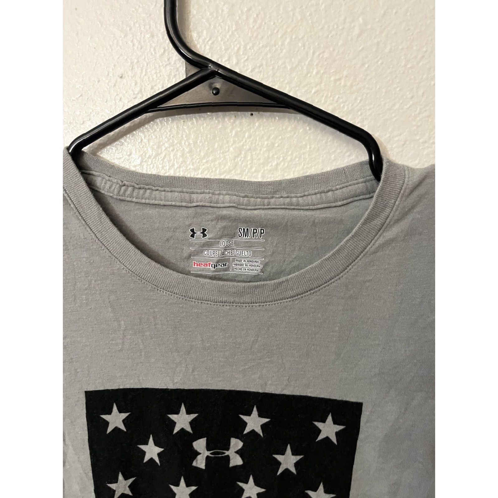 Under Armour Under Armour T-Shirt Mens S Gray Short Sleeve Freedom Home Of Brave Graphic Shirt Mens Short Sleeve Gray Under Armour - Patriotic USA Bird Theme Size US S / EU 44-46 / 1 - 2 Thumbnail