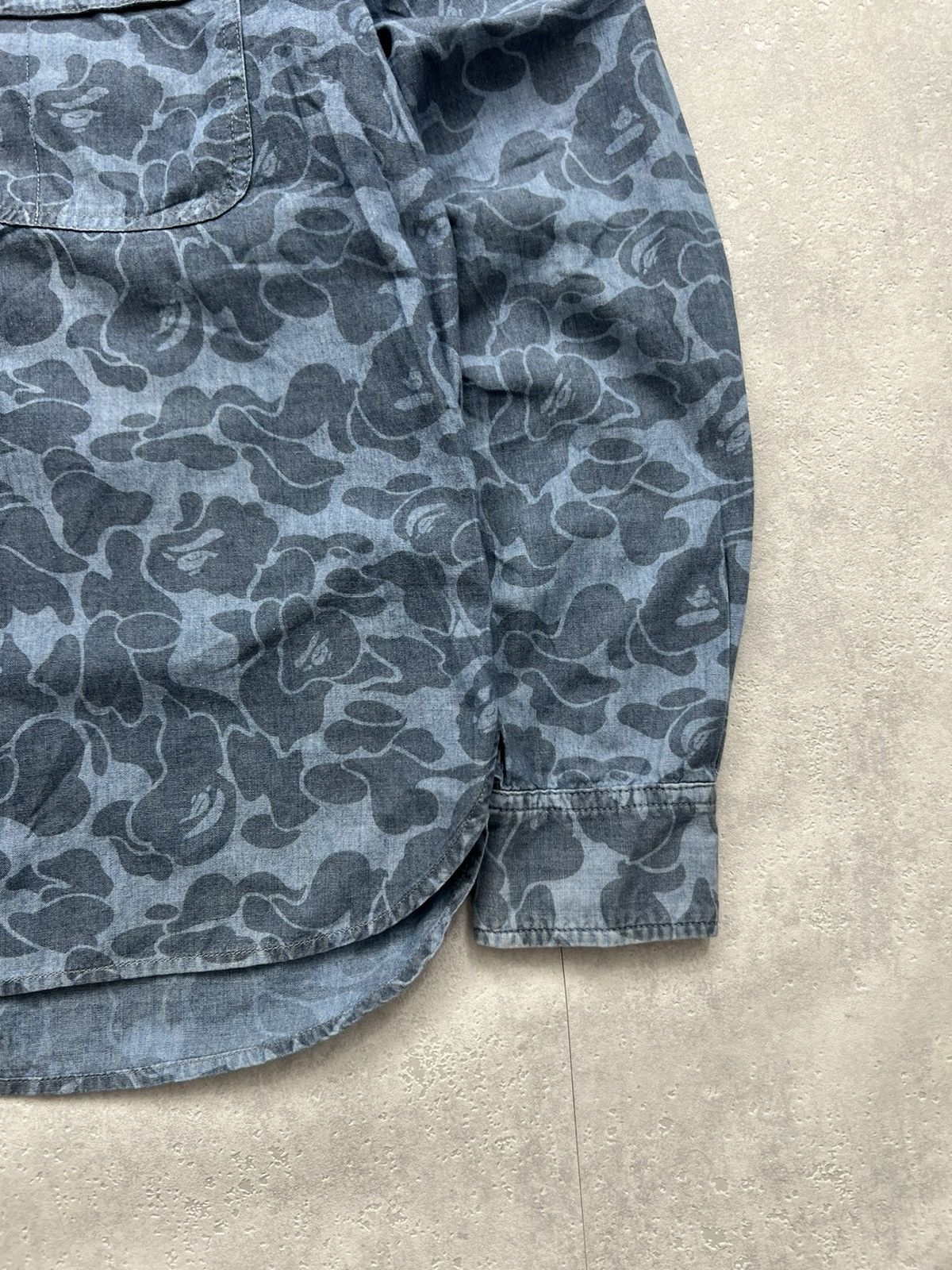 Bape BAPE BAPEAREL INDUSTRY RARE CAMO LONGSLEEVE SHIRT Size US M / EU 48-50 / 2 - 2 Thumbnail