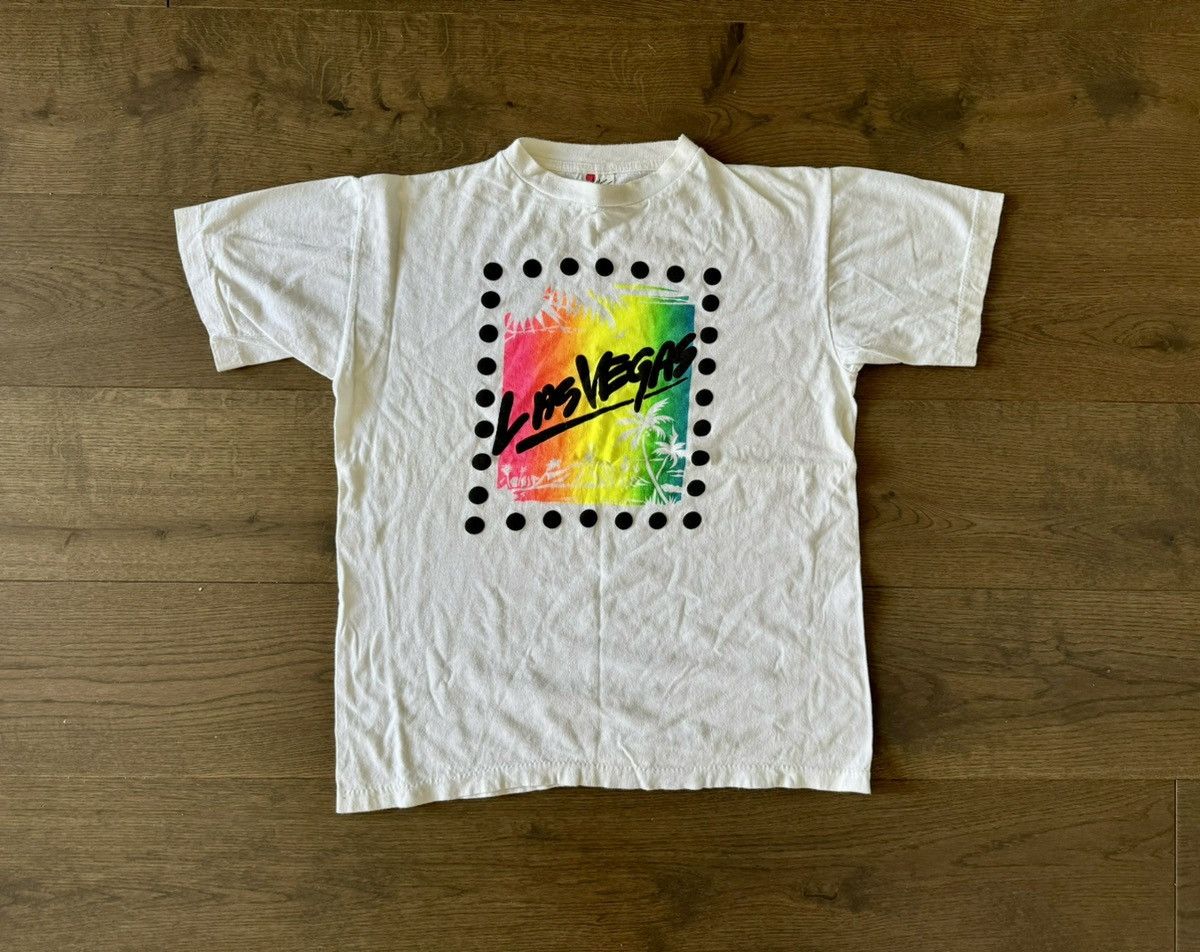 Vintage Las Vegas Vintage White T-Shirt Size US L / EU 52-54 / 3 - 1 Thumbnail