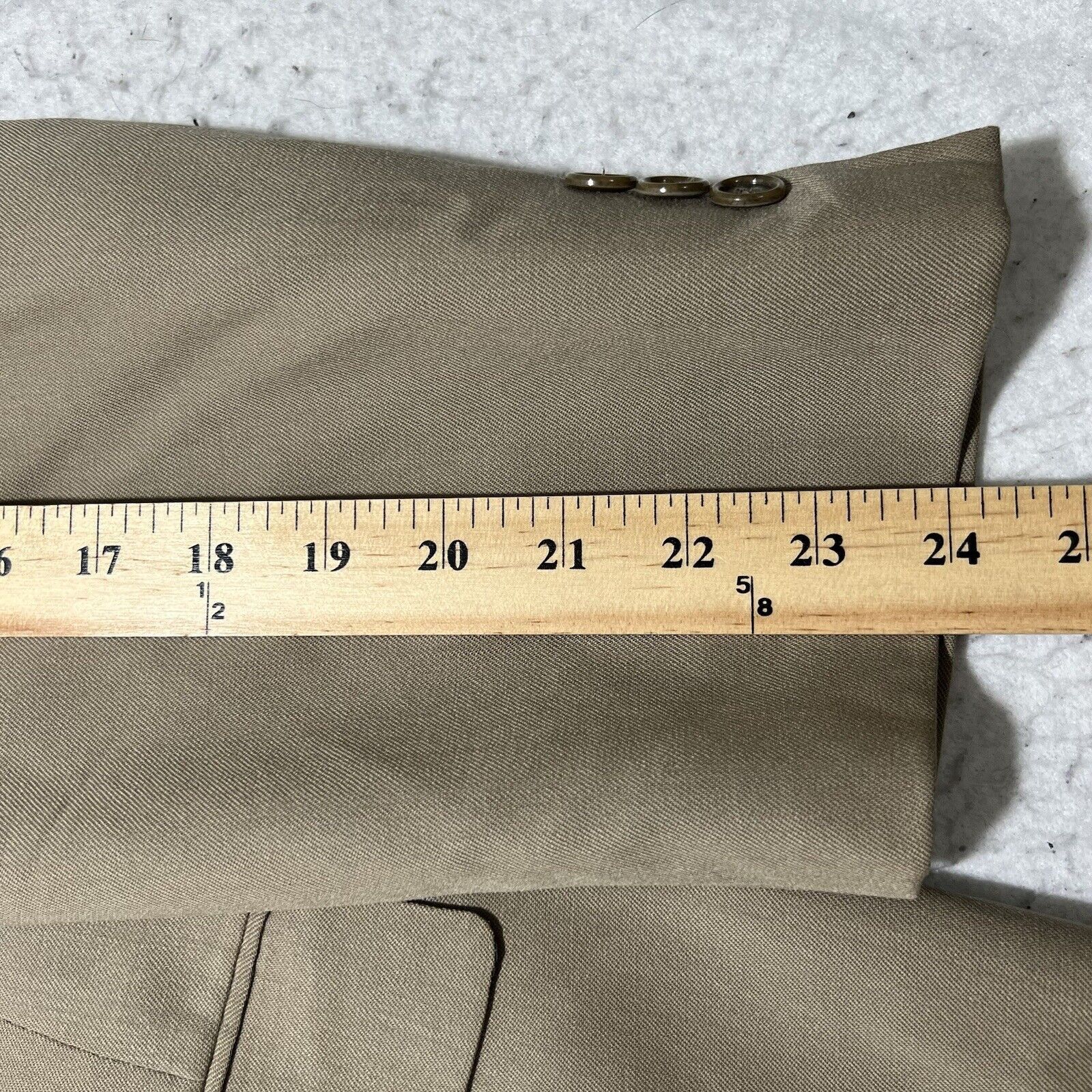 Joseph & Feiss Joseph & Feiss 50R Wool Suit Jacket Brown Beige Sport Coat Size 50R - 12 Thumbnail