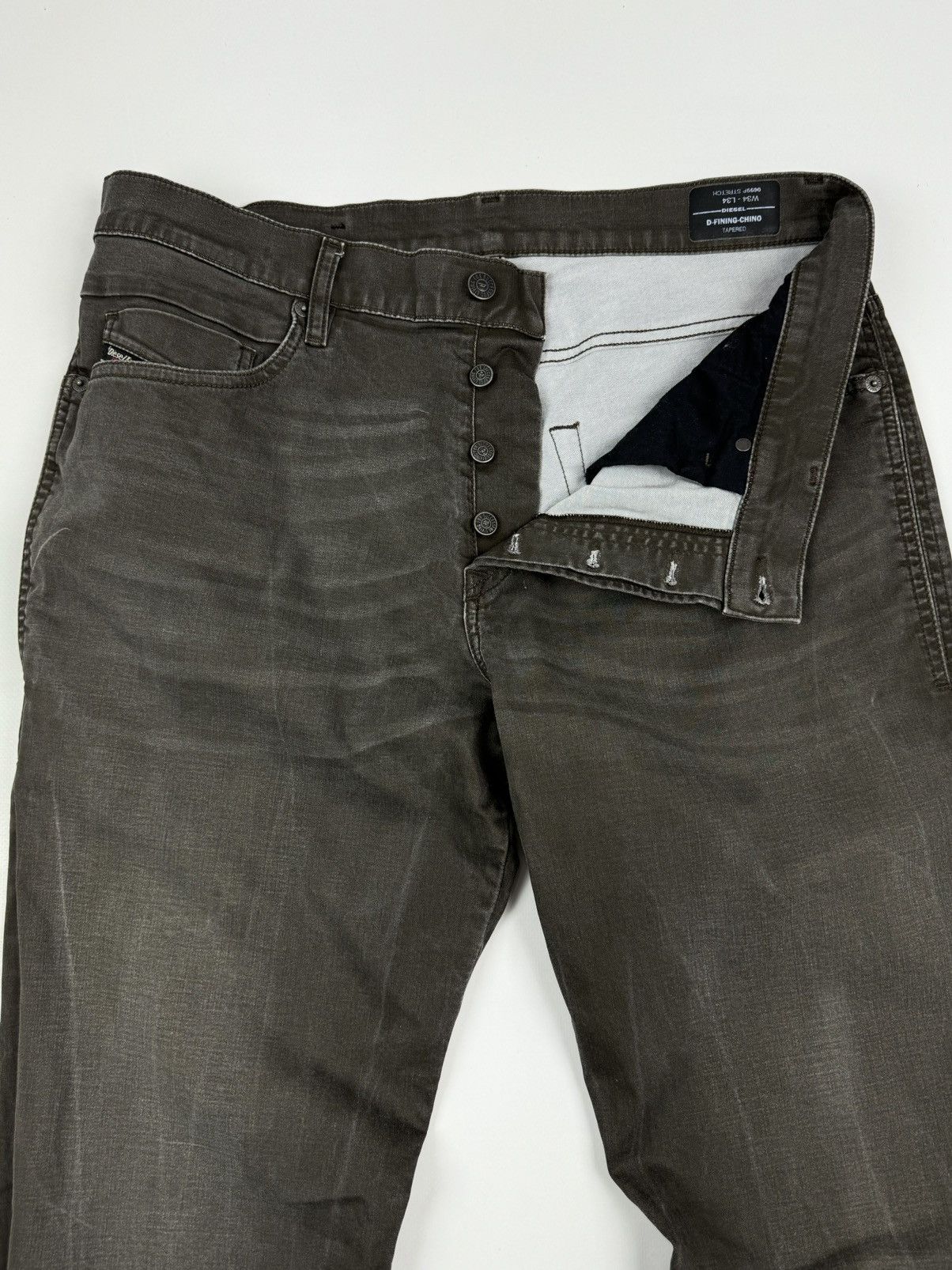 Diesel Diesel Washed D Fining Chino Tapered Pants Size US 34 / EU 50 - 8 Thumbnail