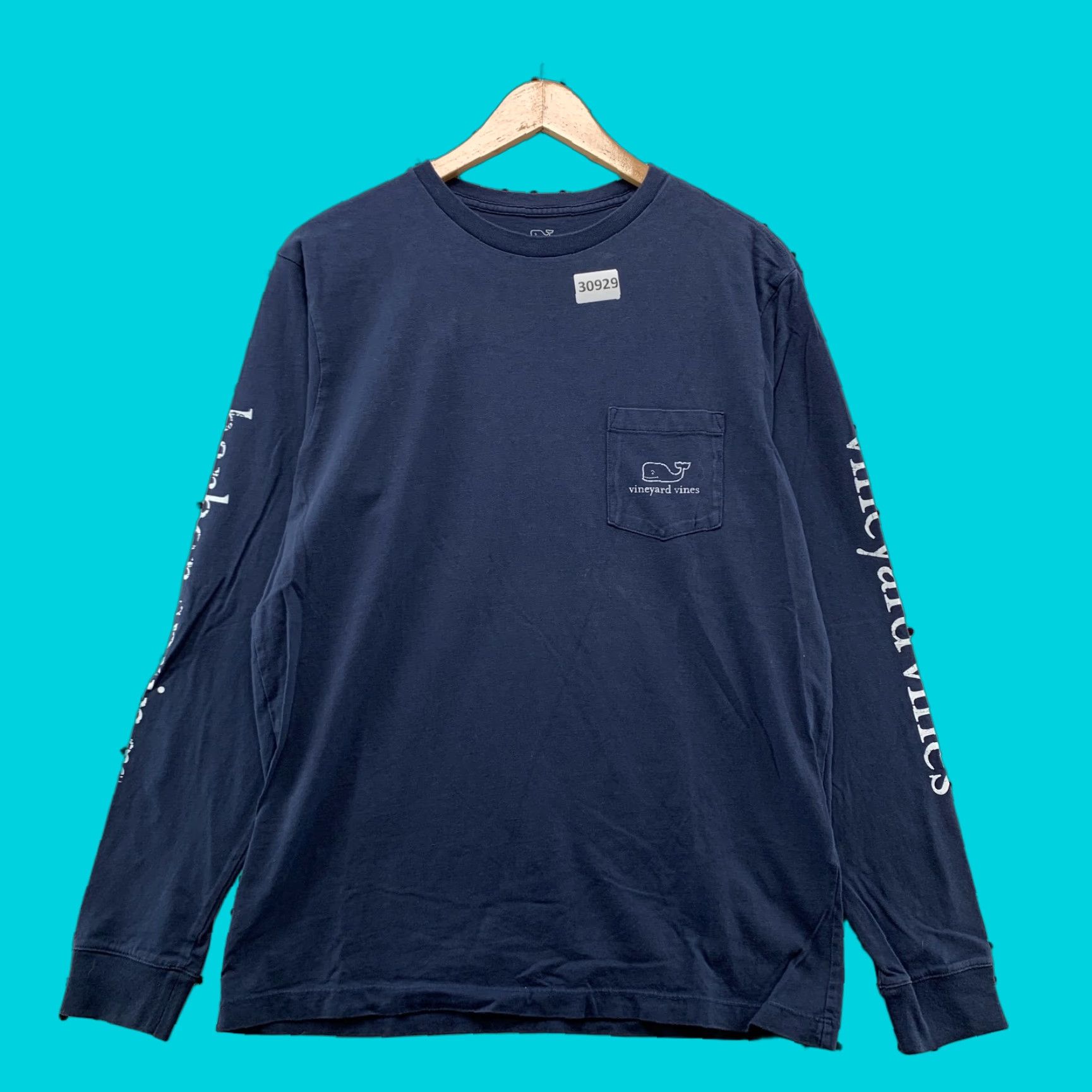Vineyard Vines VINTAGE Vineyard Vines Whale Pocket Shirt Adult Small Navy Blue Long Sleeve Preppy Mens Size US S / EU 44-46 / 1 - 1 Thumbnail