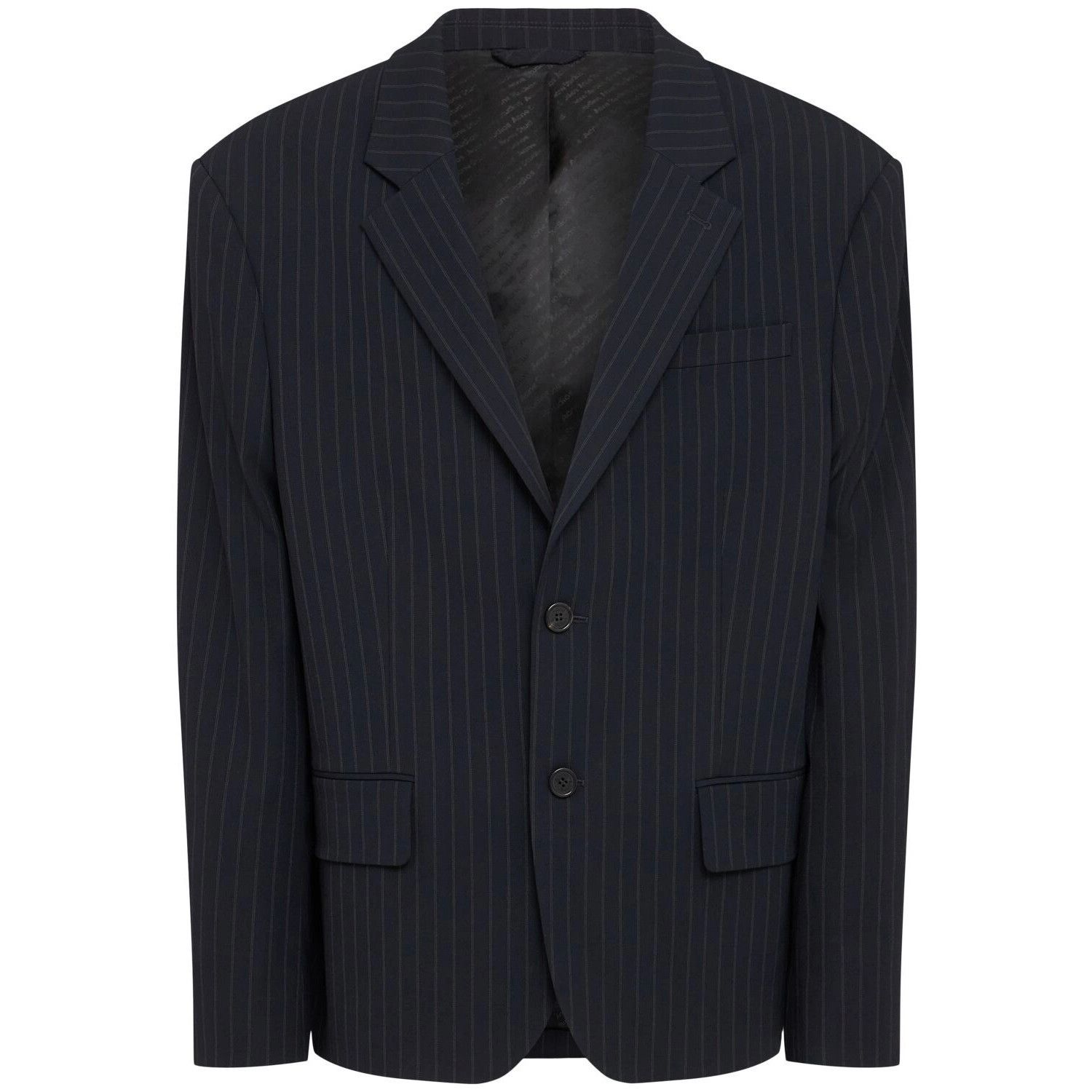 Acne Studios ACNE STUDIOS $1150 Navy Striped Jacket New & Authentic (Men' Size US L / EU 52-54 / 3 - 1 Thumbnail