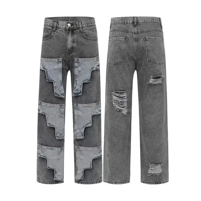 Japanese Brand Retro loose ripped high street jeans Size US 30 / EU 46 - 4 Thumbnail