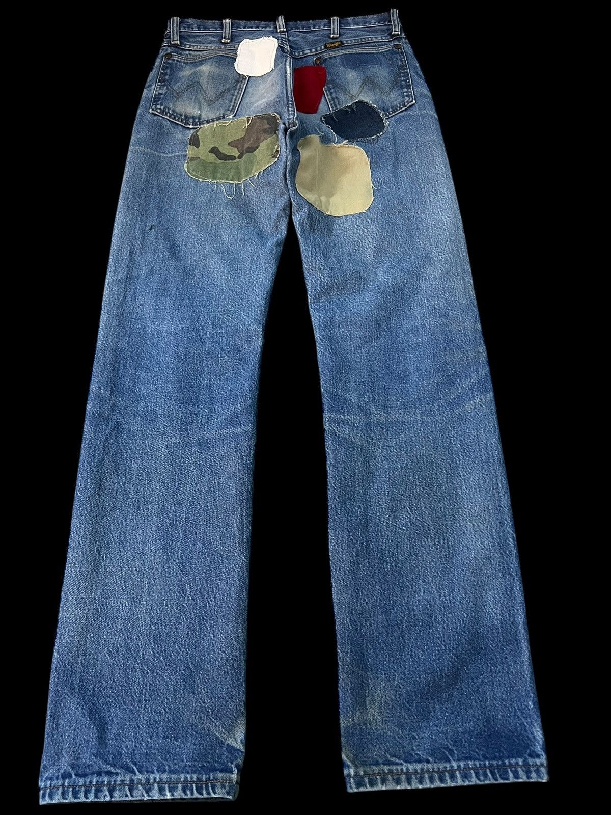 Wrangler 💥80’s Wrangler Patches Made In Usa Jean Very Rare Size US 30 / EU 46 - 2 Thumbnail