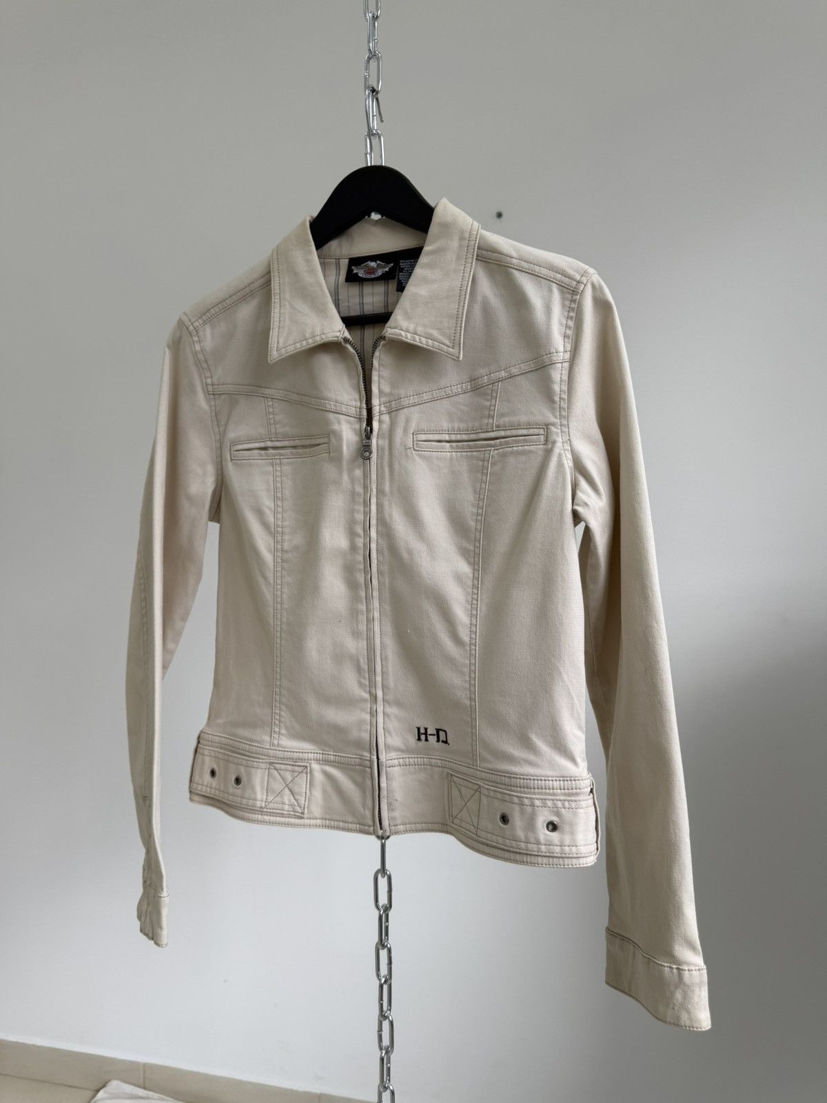 Harley Davidson 00s Harley-Davidson Moto Racing Biker Y2K Malboro Type Jacke Size US M / EU 48-50 / 2 - 5 Thumbnail