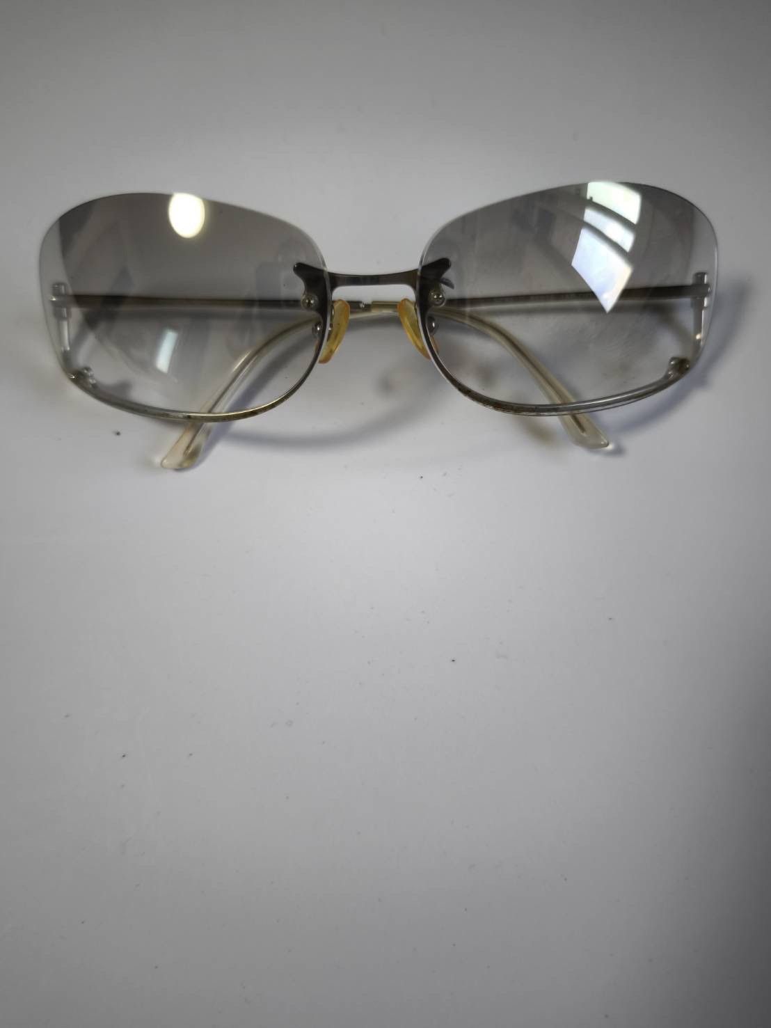 Prada Y2K Chrome Wave Pearl Sunglasses Vintage circa SS 2004 | Grailed