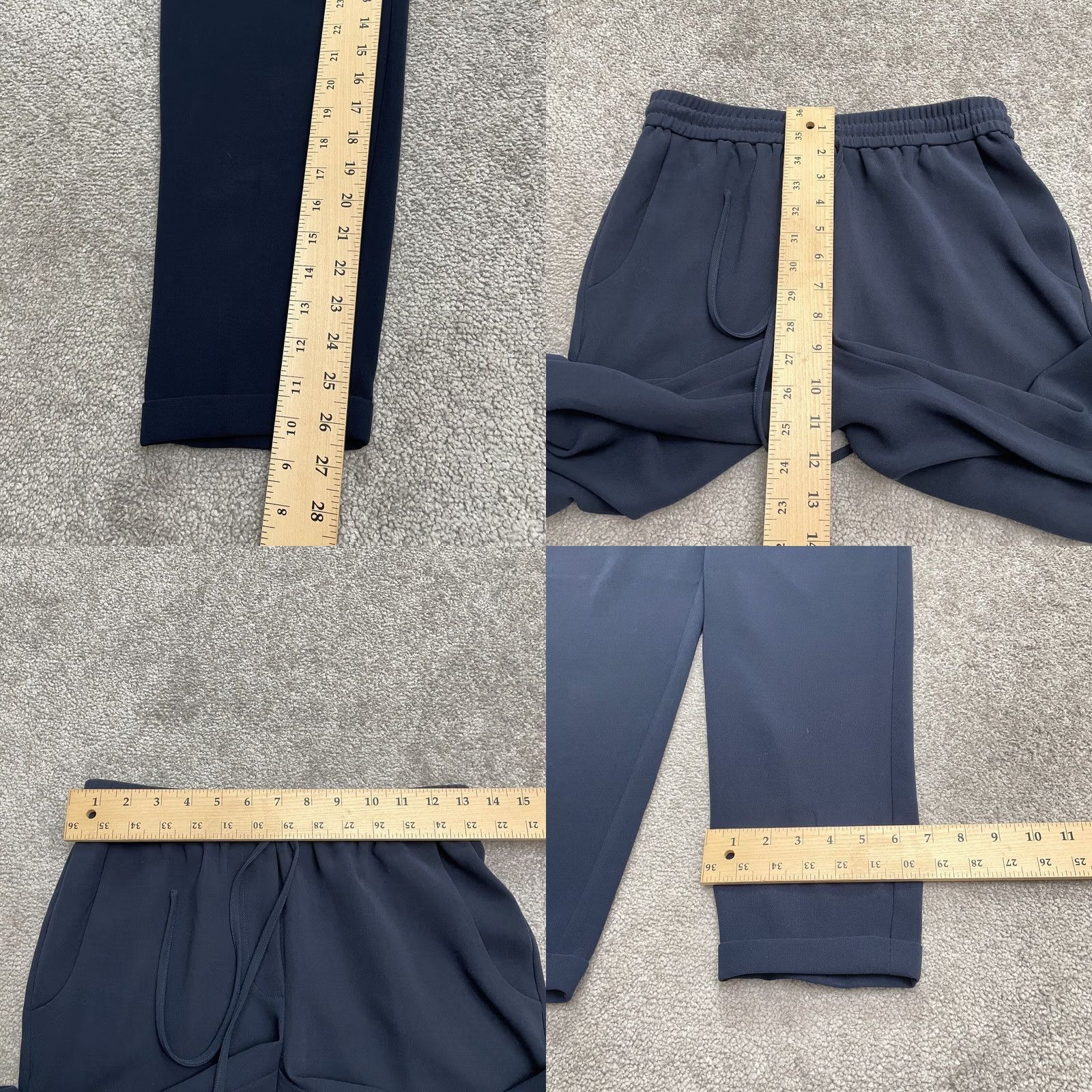 J.Crew J.Crew Drapey Elastic Waist Trouser Ankle Pants Womens 00 Navy Blue Tapered Leg Size 24" / US 00 / IT 34 - 8 Thumbnail