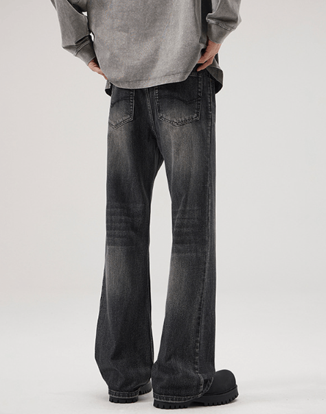 Japanese Brand American high street washed loose flared distressed jeans Size US 32 / EU 48 - 6 Thumbnail