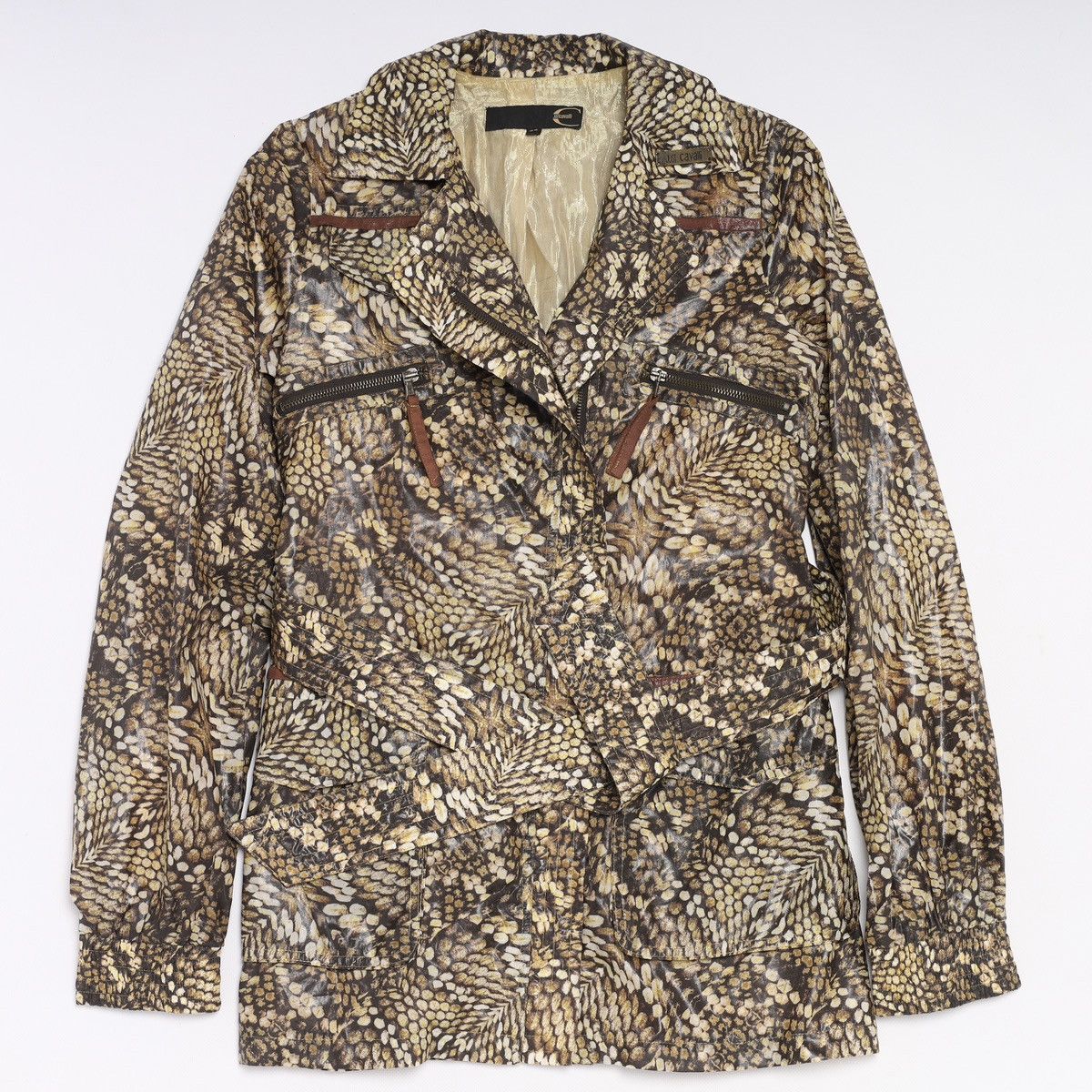 Just Cavalli Just Cavalli Roberto Nylon Light Zip Jacket Printed Pattern Size XS / US 0-2 / IT 36-38 - 1 Thumbnail