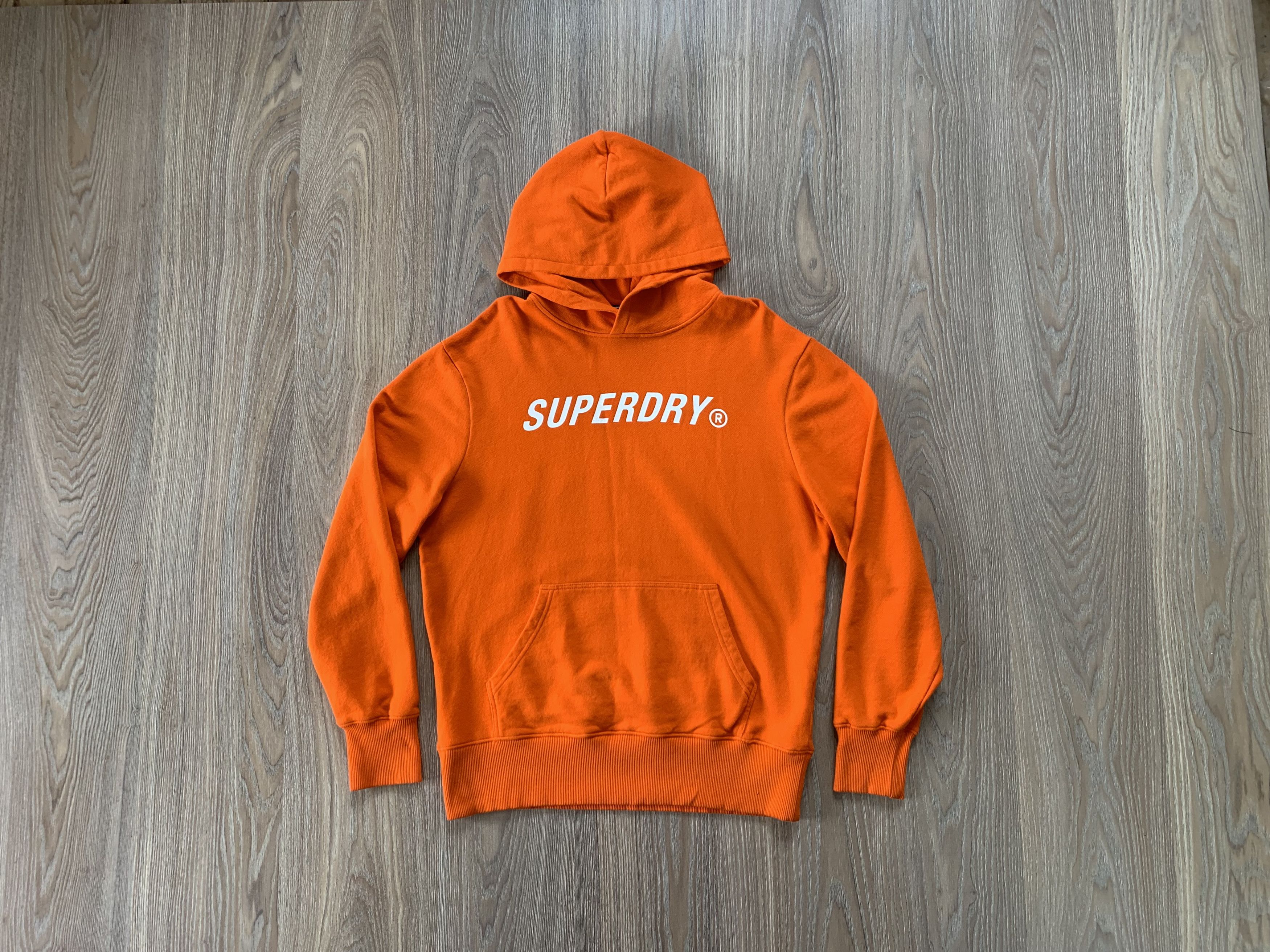 Japanese Brand × Superdry Superdry Orange Cotton Center Logo Hoodie Size US S / EU 44-46 / 1 - 1 Thumbnail
