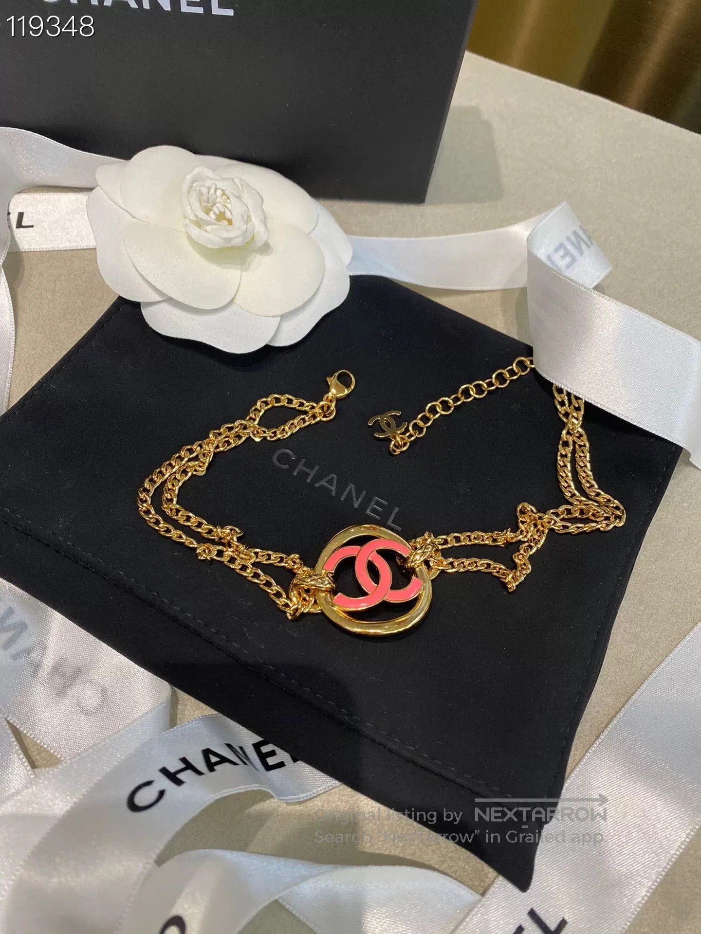 Chanel Chanel Circle Double C Double Chain Necklace. Size ONE SIZE - 4 Thumbnail