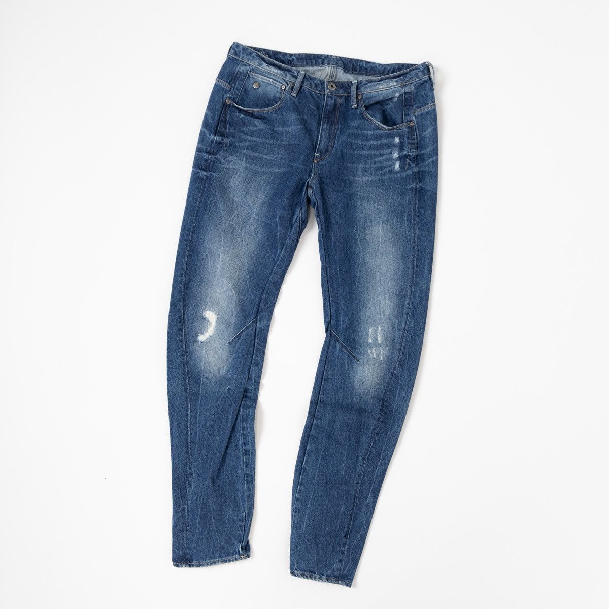 G-Star G-Star Raw Arc 3D Low Boyfriend Womens Blue Jeans Distressed Size 30" / US 8 / IT 44 - 6 Thumbnail