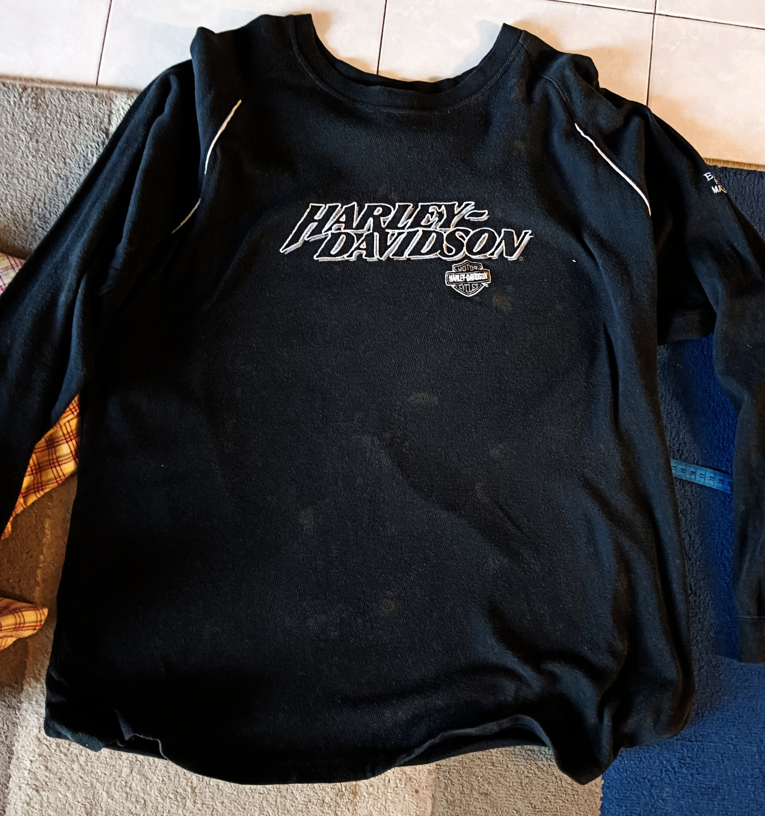 Harley Davidson Vintage Harley Davidson Raglan Sweatshirt Size US XXL / EU 58 / 5 - 5 Thumbnail