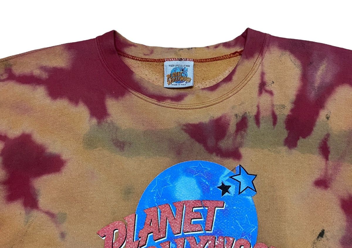 Planet Hollywood × Vintage Vintage Planet Hollywood Tie Dye Sweatshirt 1990s Size US L / EU 52-54 / 3 - 5 Thumbnail