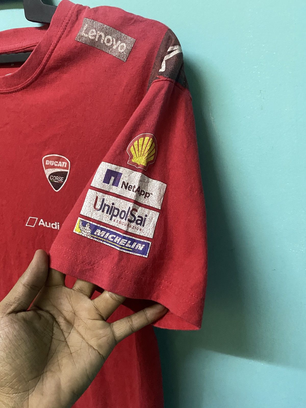 Audi × Ducati Official Ducati Lenovo Moto GP Team T Shirt by Alpinestars Size US L / EU 52-54 / 3 - 3 Thumbnail