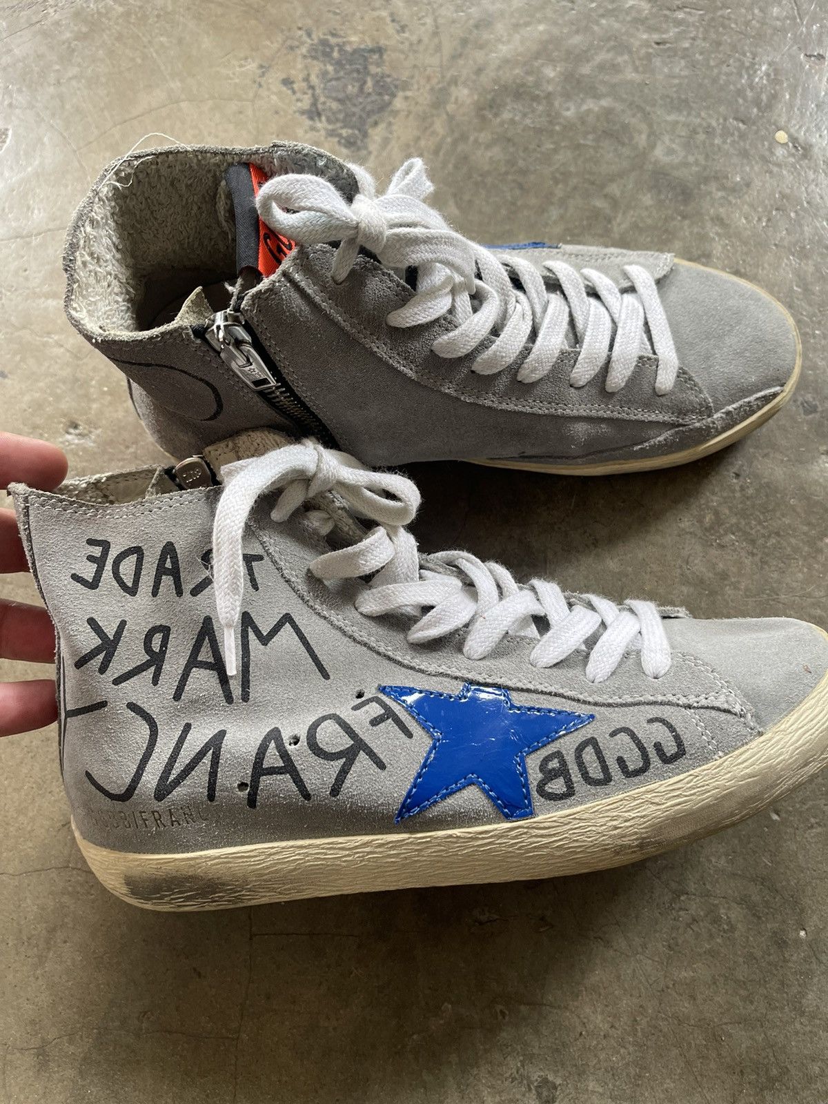 Golden Goose Golden Goose Francy Hi Top Sneakers Size US 5 / IT 35 - 5 Thumbnail