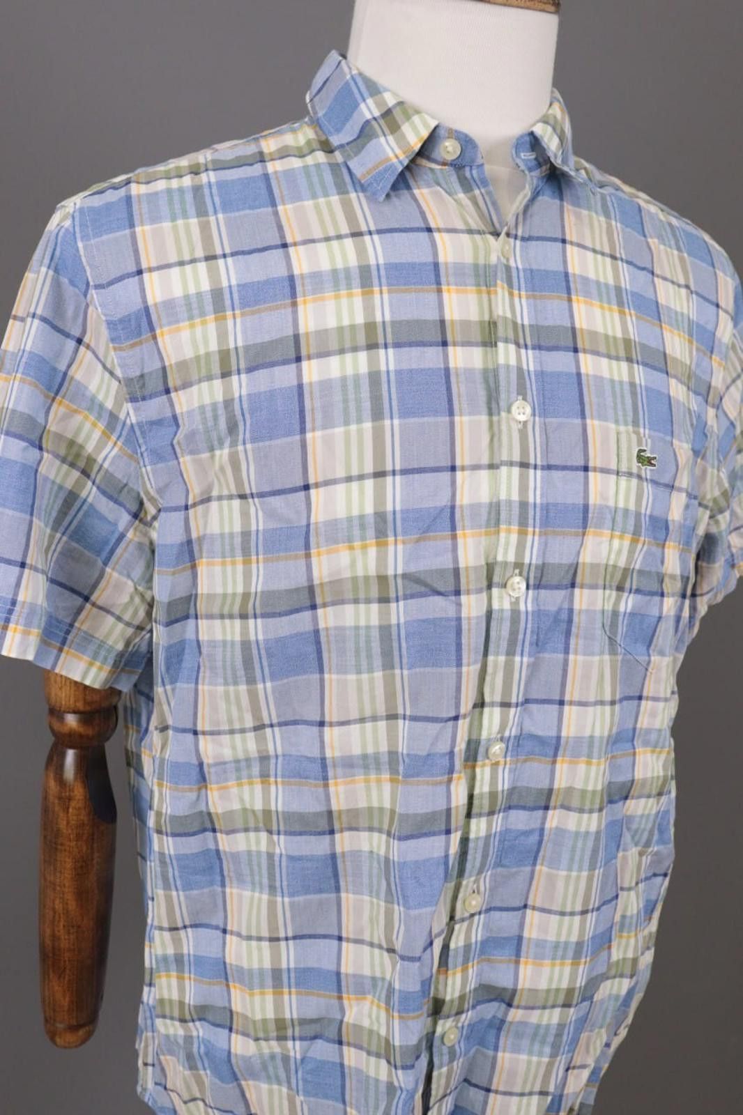 Lacoste Lacoste Regular Fit Multicolor Check Shirt Size 45 / XL-2XL Size US XXL / EU 58 / 5 - 6 Thumbnail